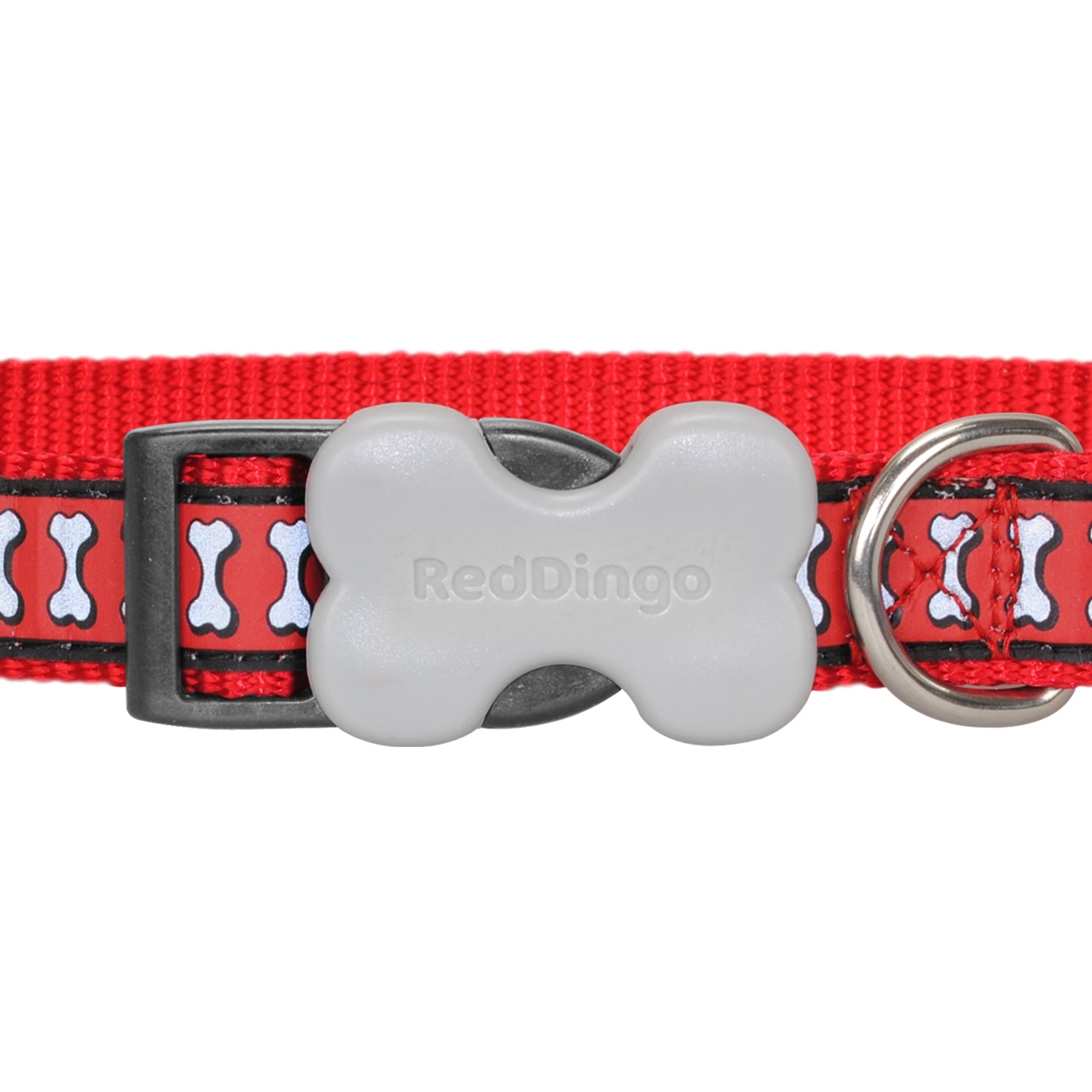 Red Dingo Reflective Red Dog Collar