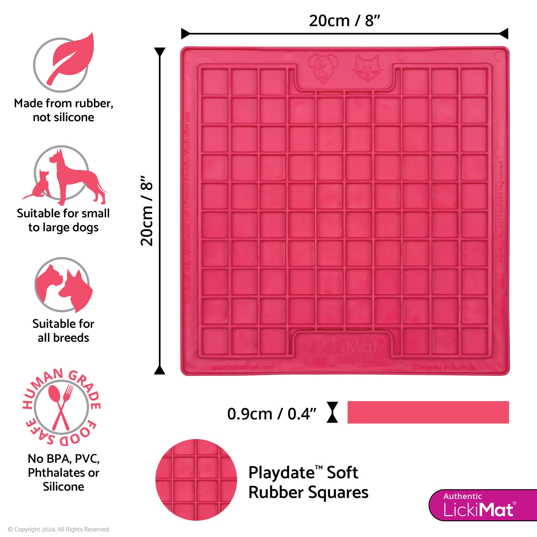 LickiMat Classic Playdate Pink