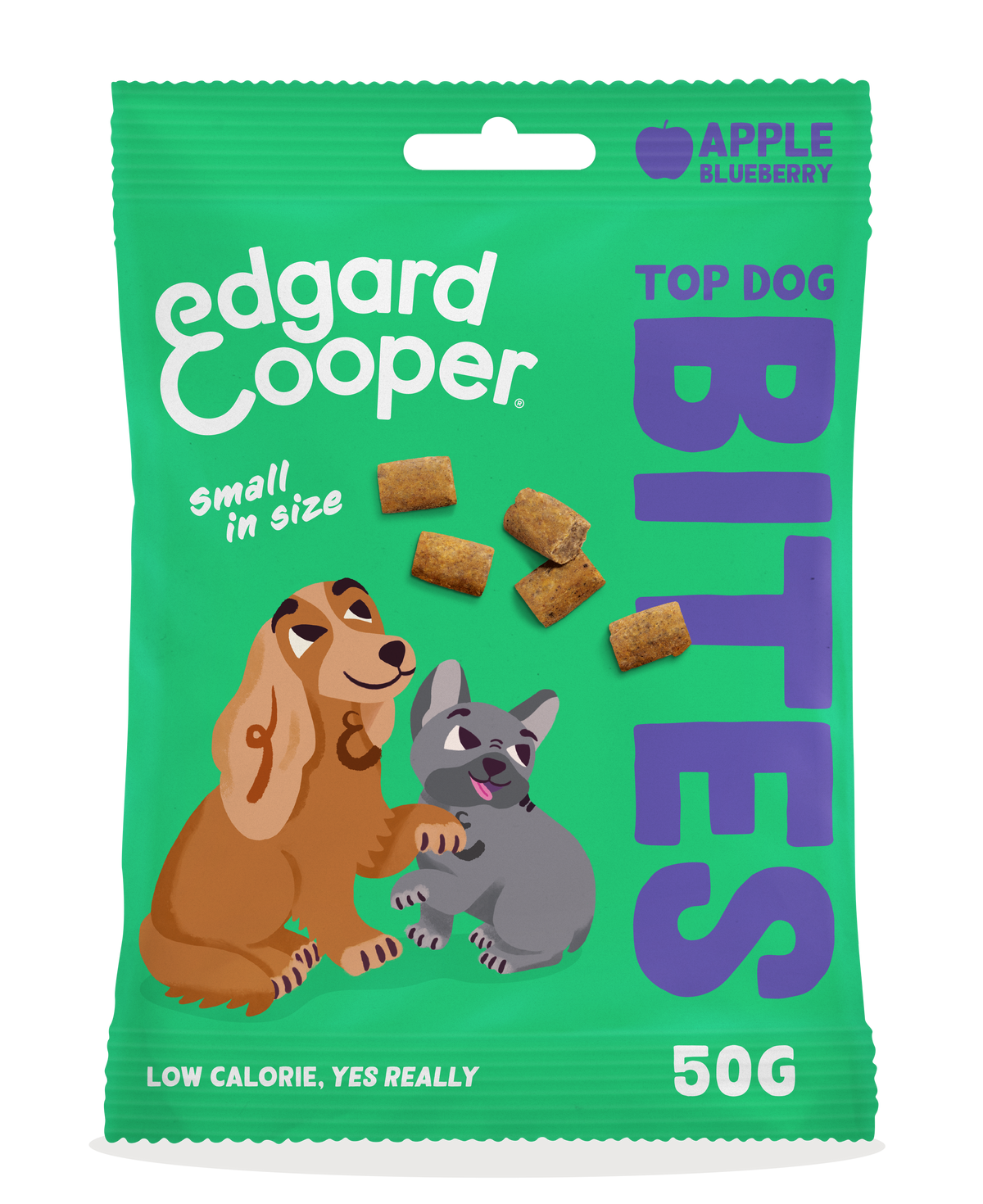 Edgard & Cooper Apple and Blueberry Small Bites 50g