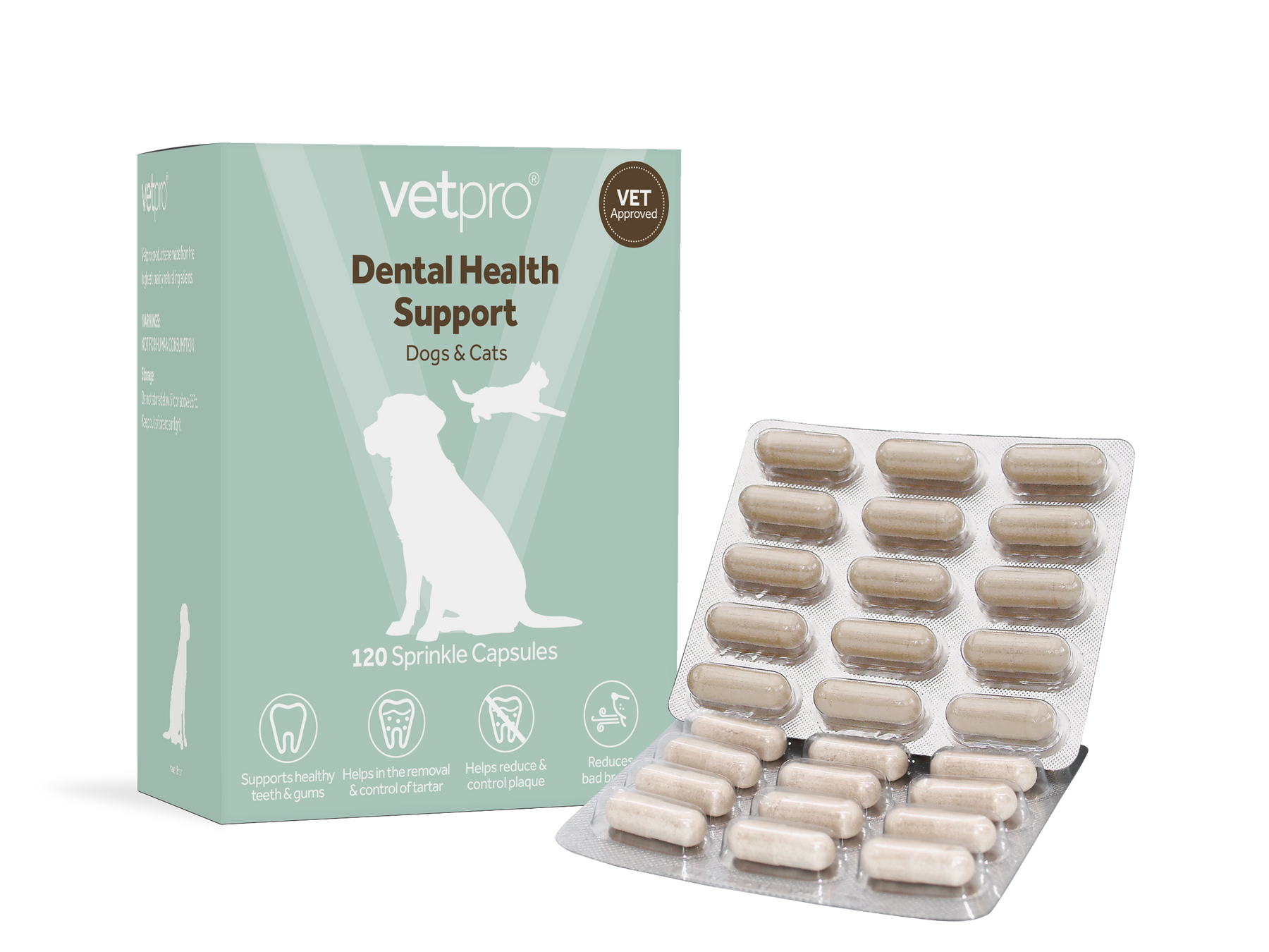Vetpro Dental Health Support - 120 Capsules