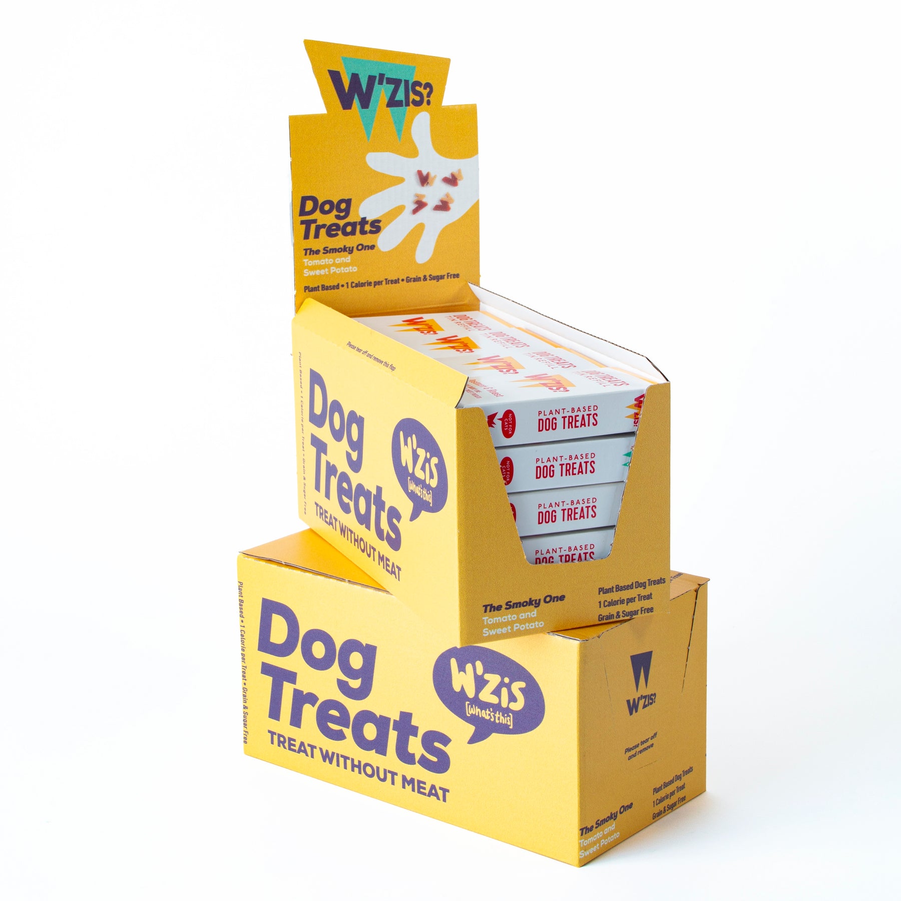 W'ZIS Postman & Roast 1-Calorie Dog Treat Carton - Smoky Flavour 48g