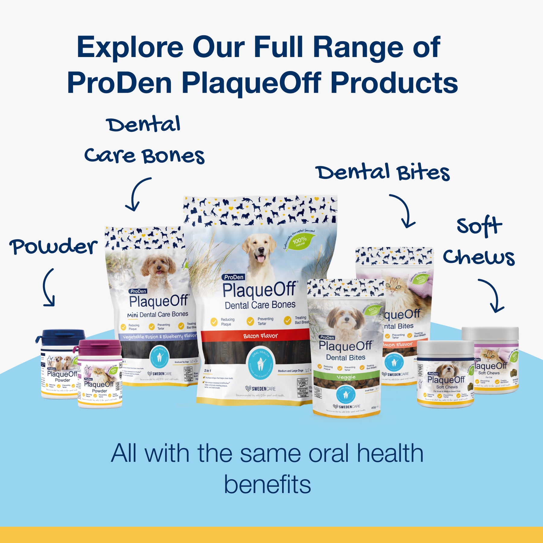 Plaque Off Dental Soft Chews Dogs Small/Medium 120 Chews