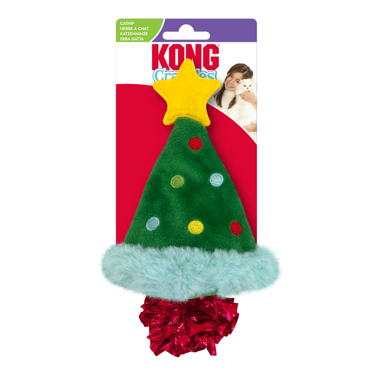 KONG Holiday Crackles Christmas Tree