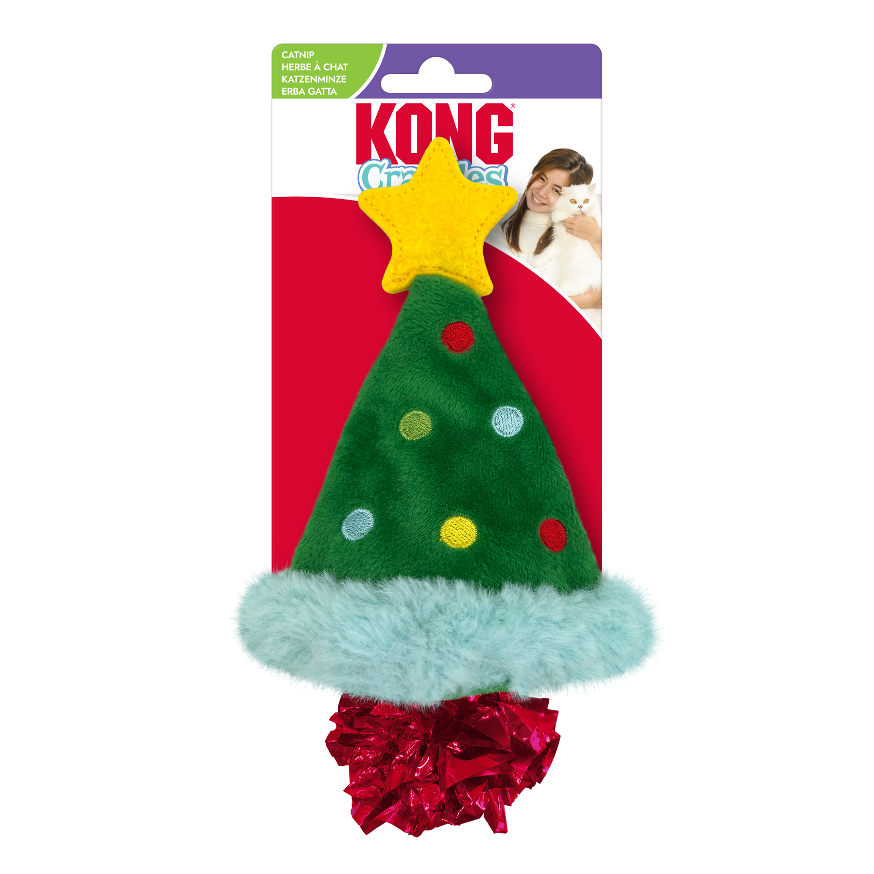 KONG Holiday Crackles Christmas Tree