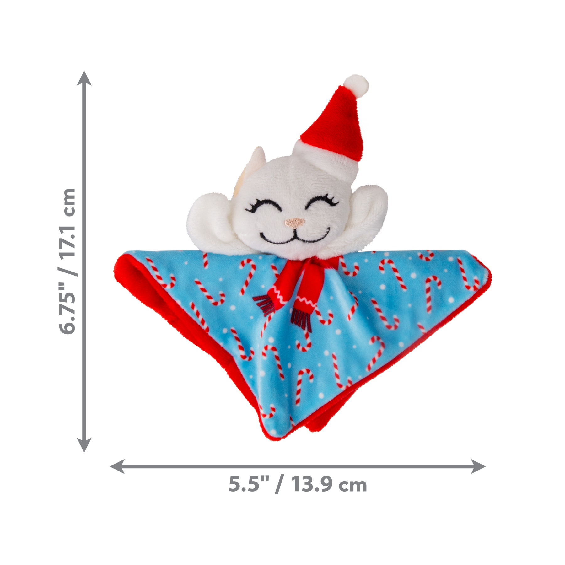KONG Holiday Crackles Santa Kitty