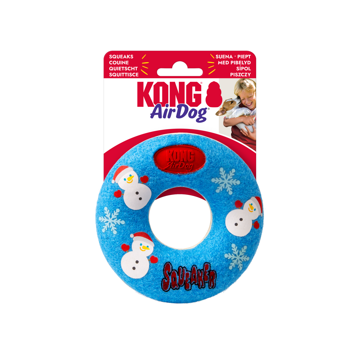 KONG Holiday AirDog Donut Medium