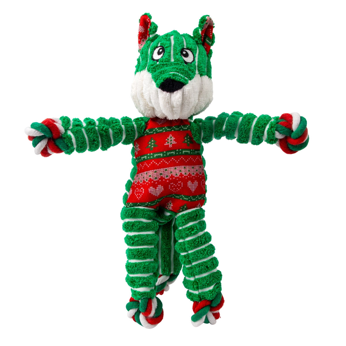KONG Holiday Floppy Knots Fox Small/Medium