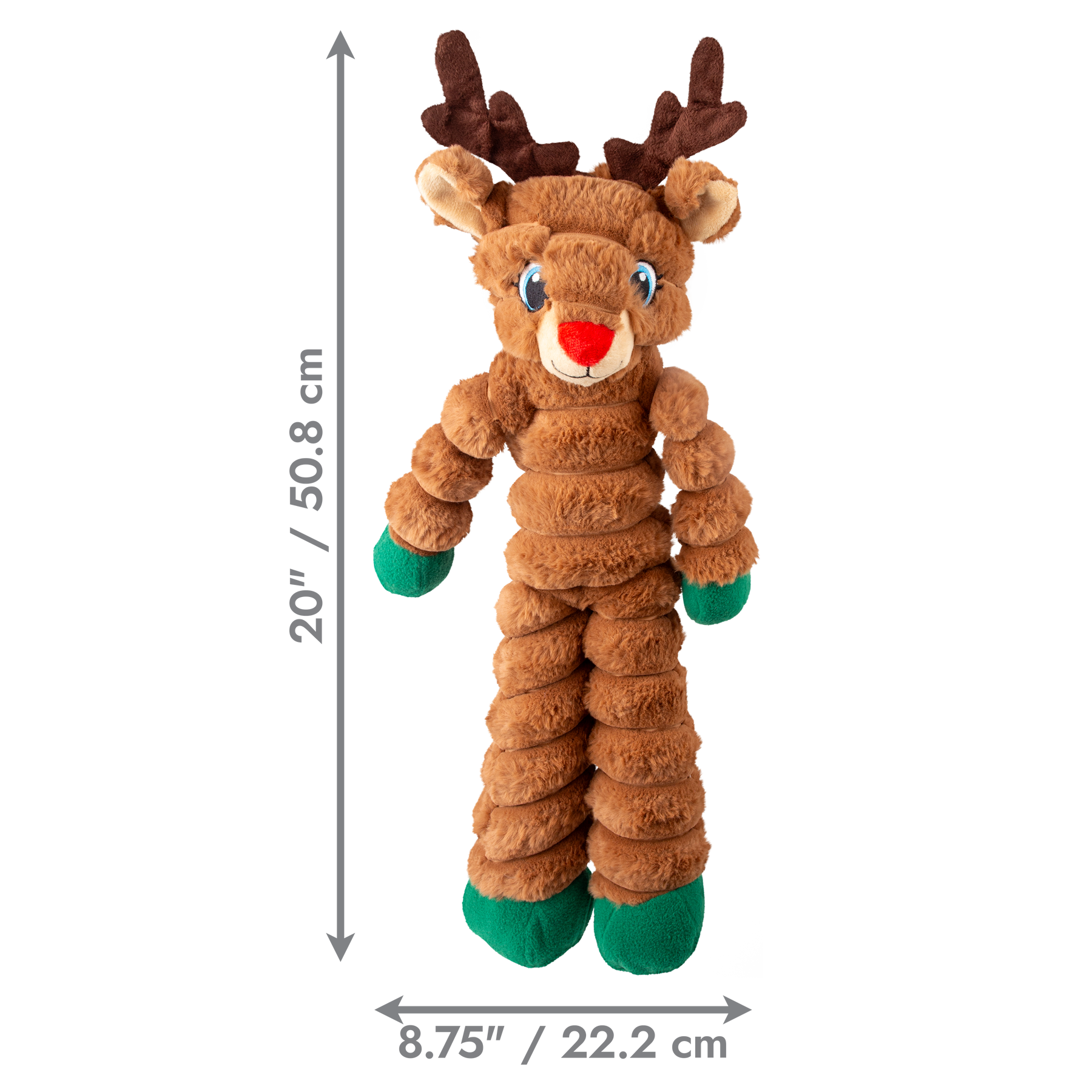 KONG Holiday Shakers Crumples Reindeer XL