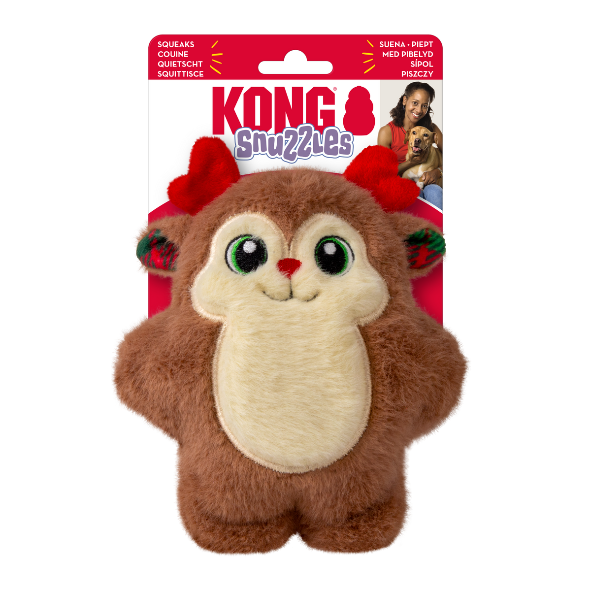 KONG Holiday Snuzzles Reindeer Small