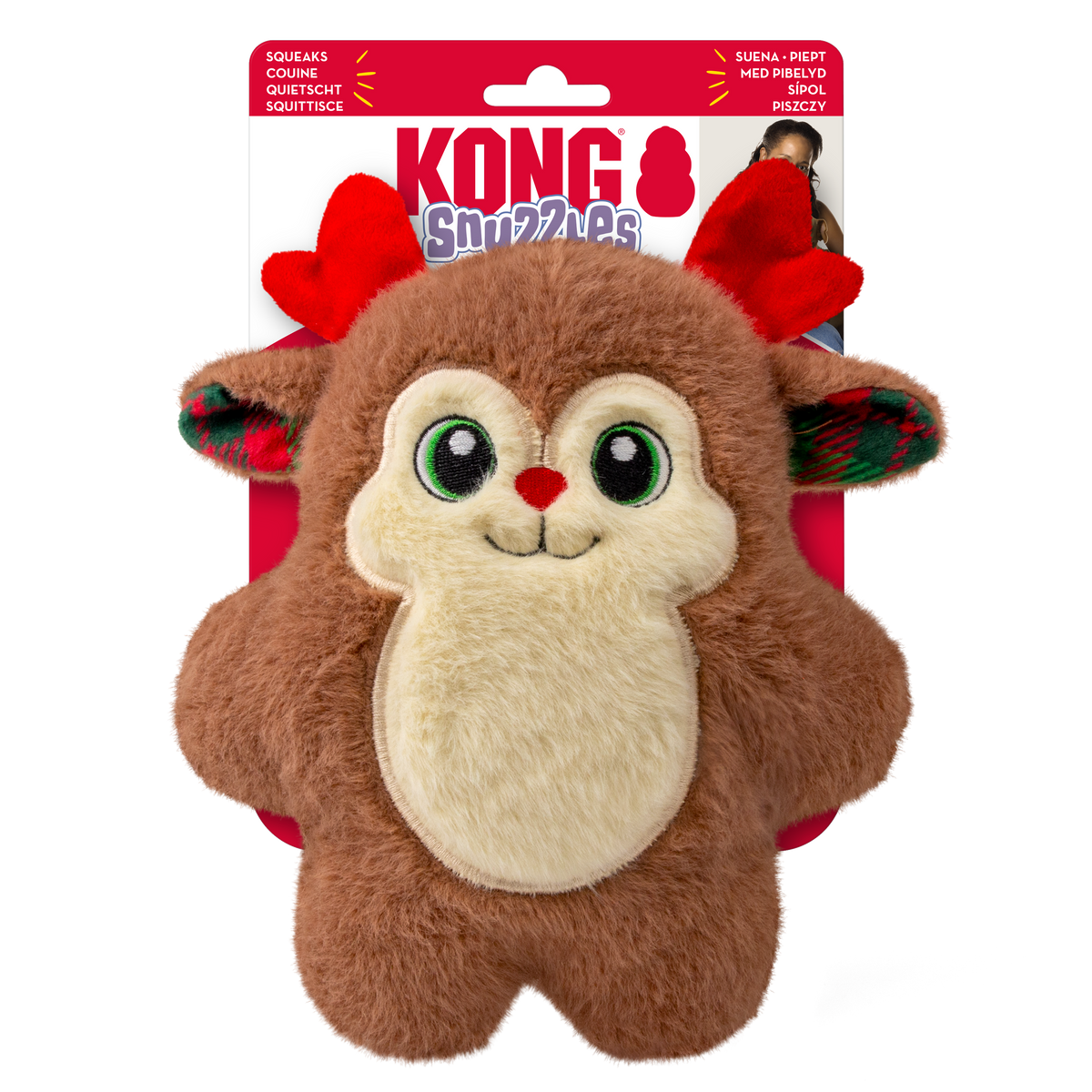 KONG Holiday Snuzzles Reindeer Medium