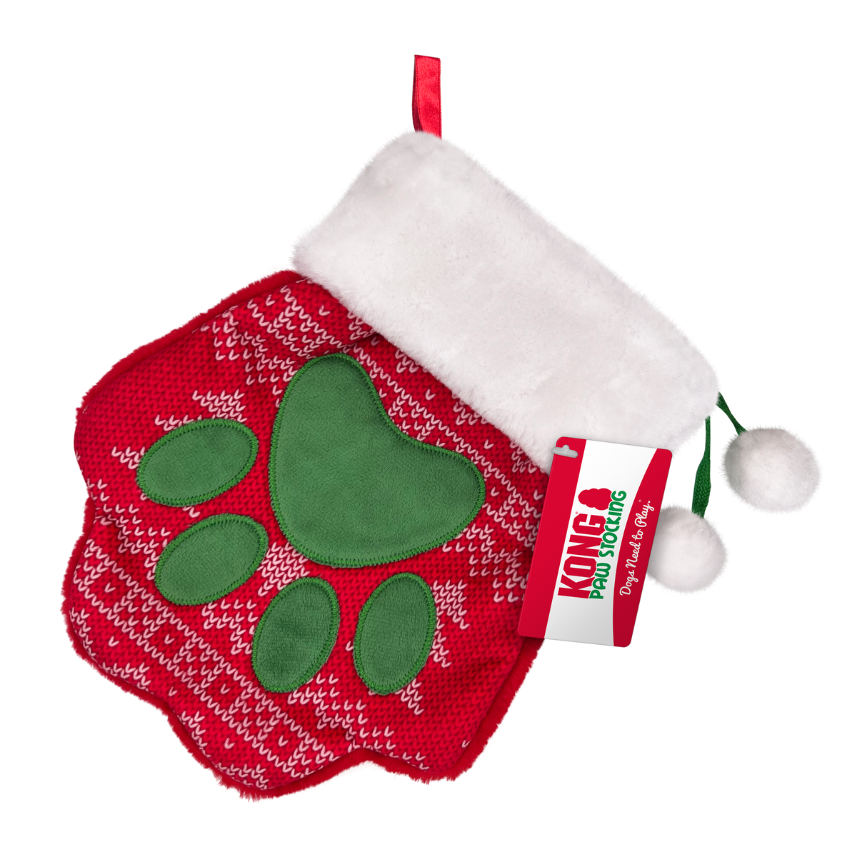 KONG Holiday Stocking Paw Large