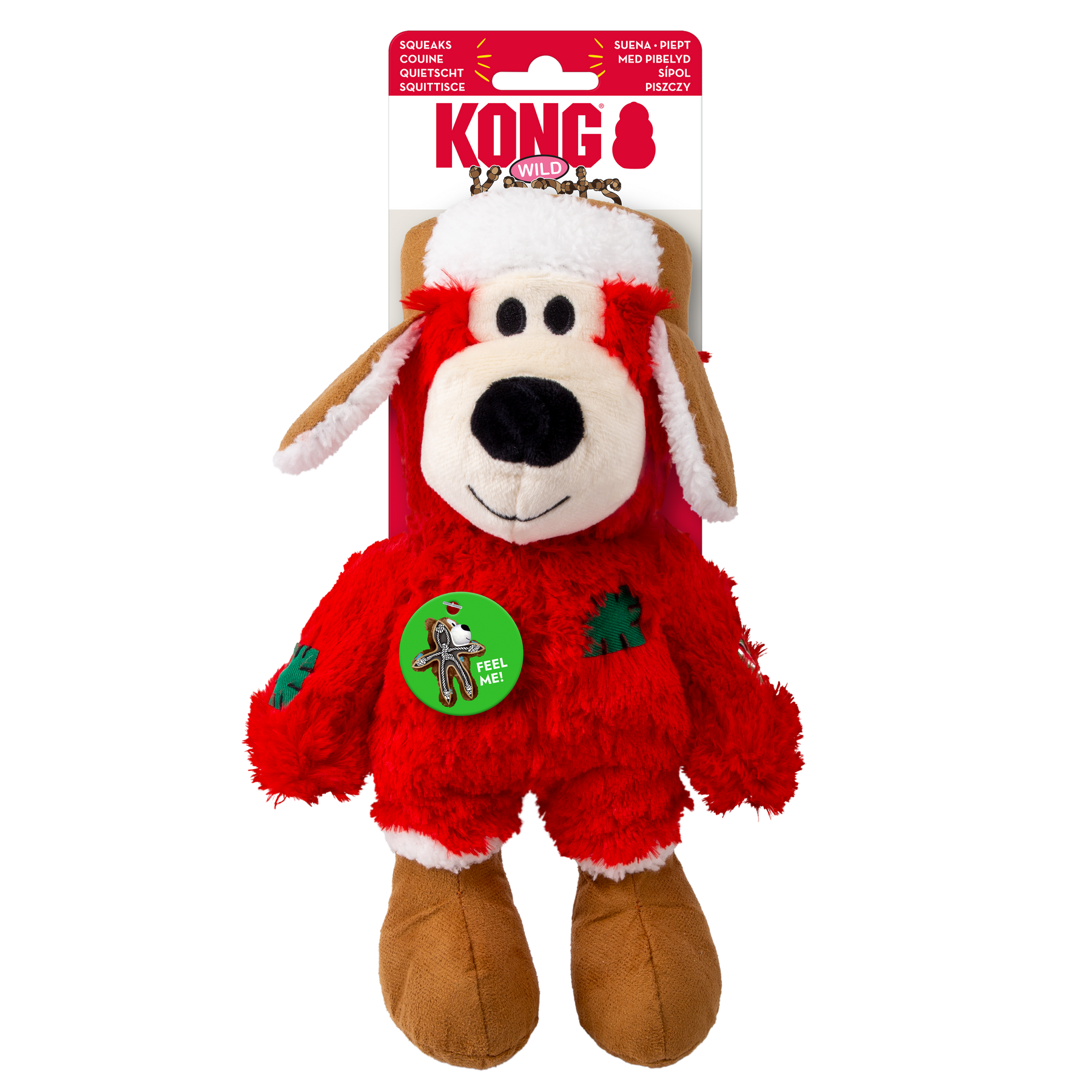 KONG Holiday Wild Knots Bear Assorted Medium/Large