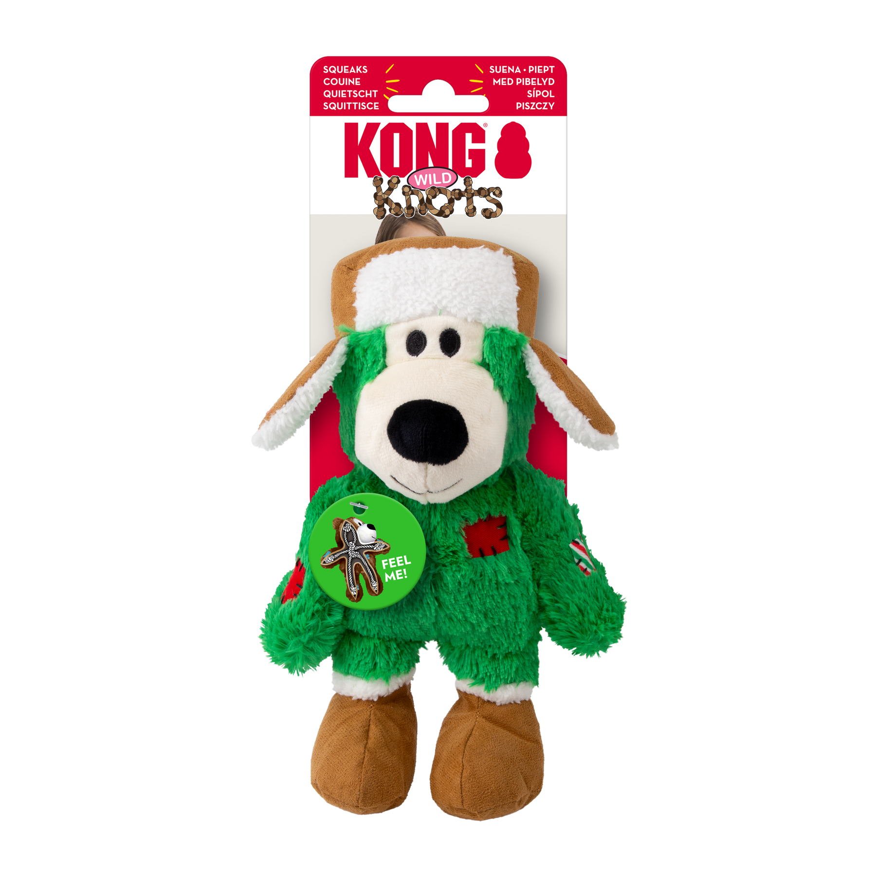 KONG Holiday Wild Knots Bear Assorted Small/Medium