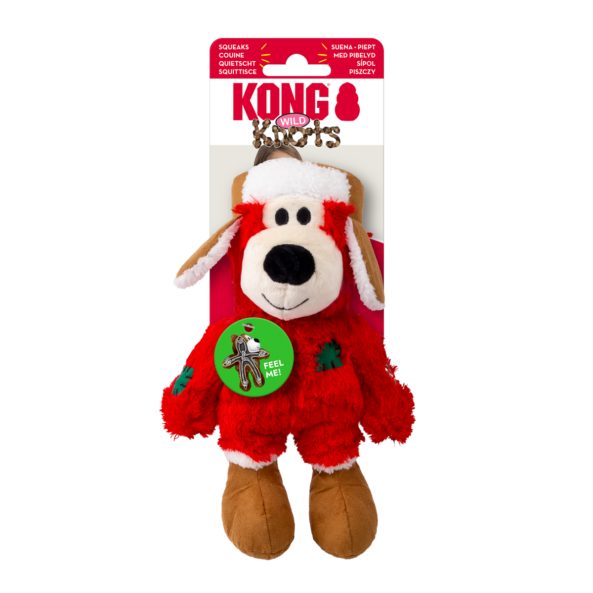 KONG Holiday Wild Knots Bear Assorted Small/Medium