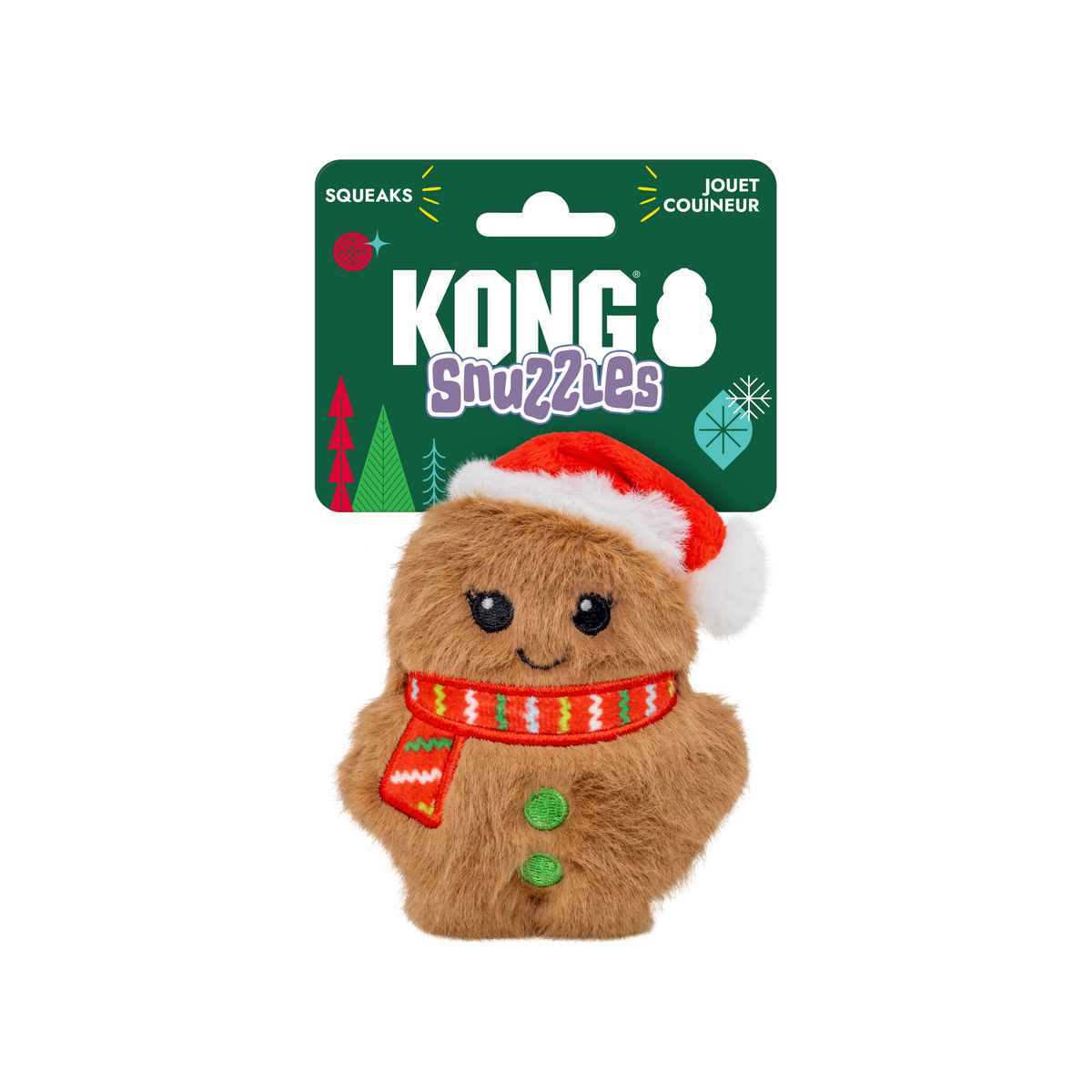 KONG Holiday Snuzzles Santa Gingerbread XS