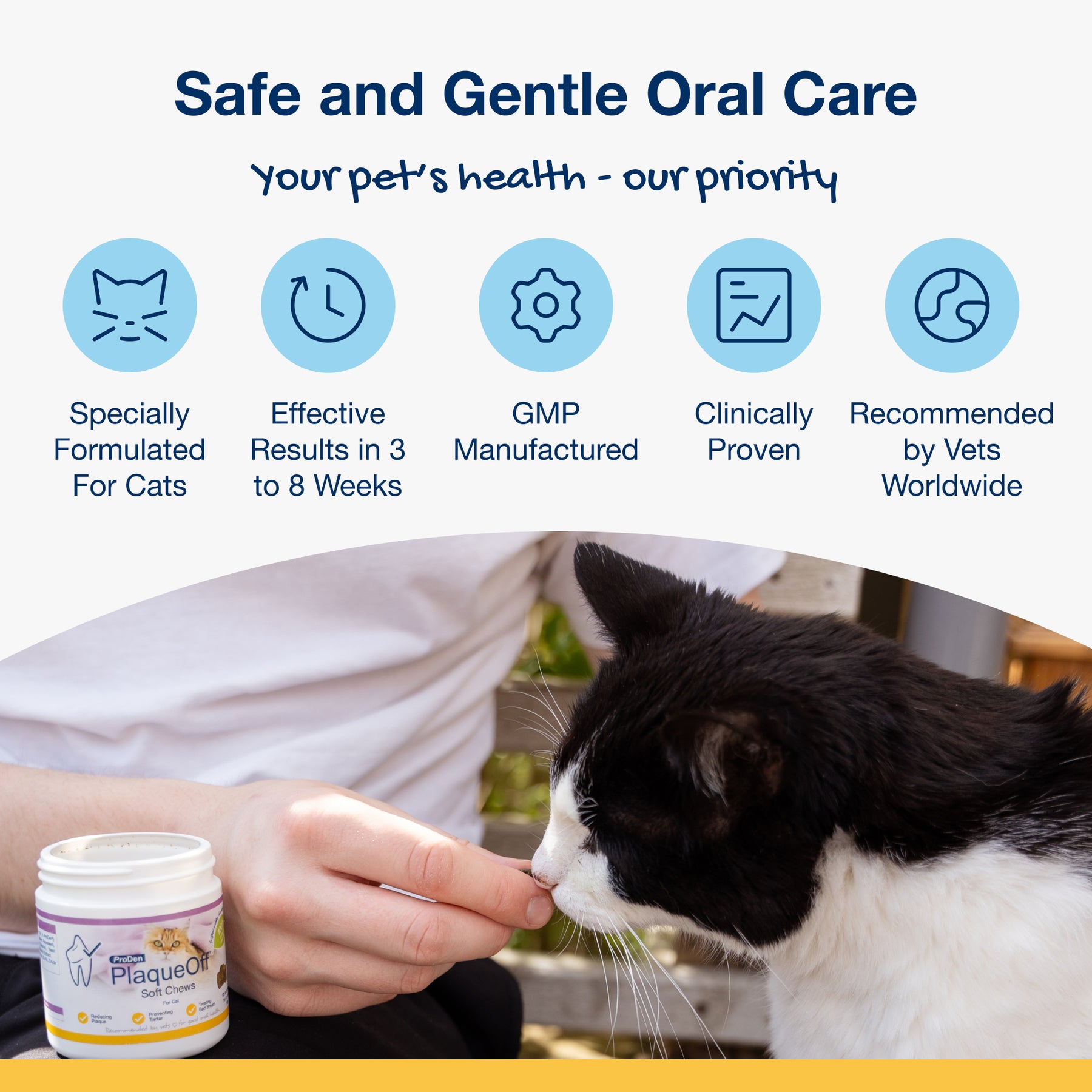 Plaque Off Dental Soft Chews Cats 120 Chews