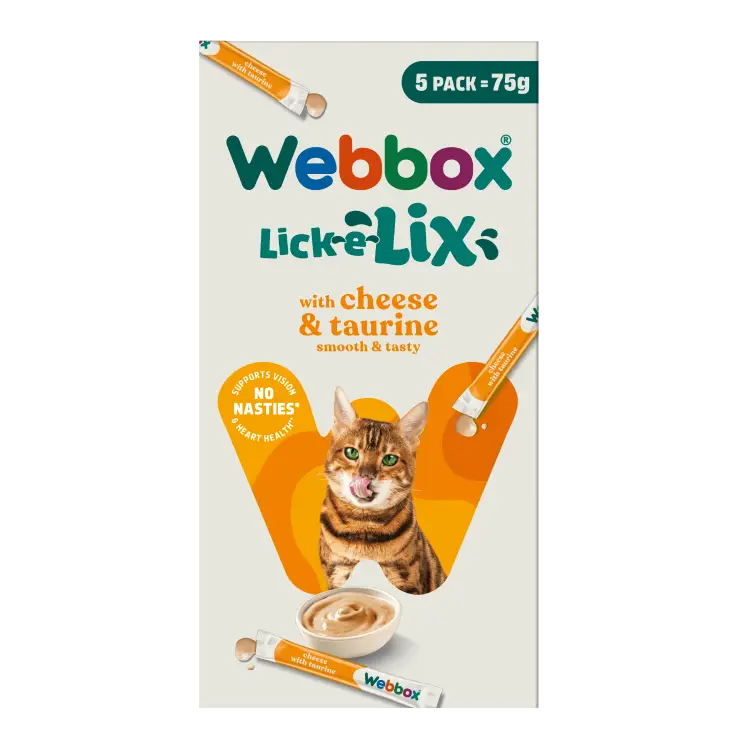 Webbox Cat Lick-e-Lix Cheese & Taurine (17 packs)