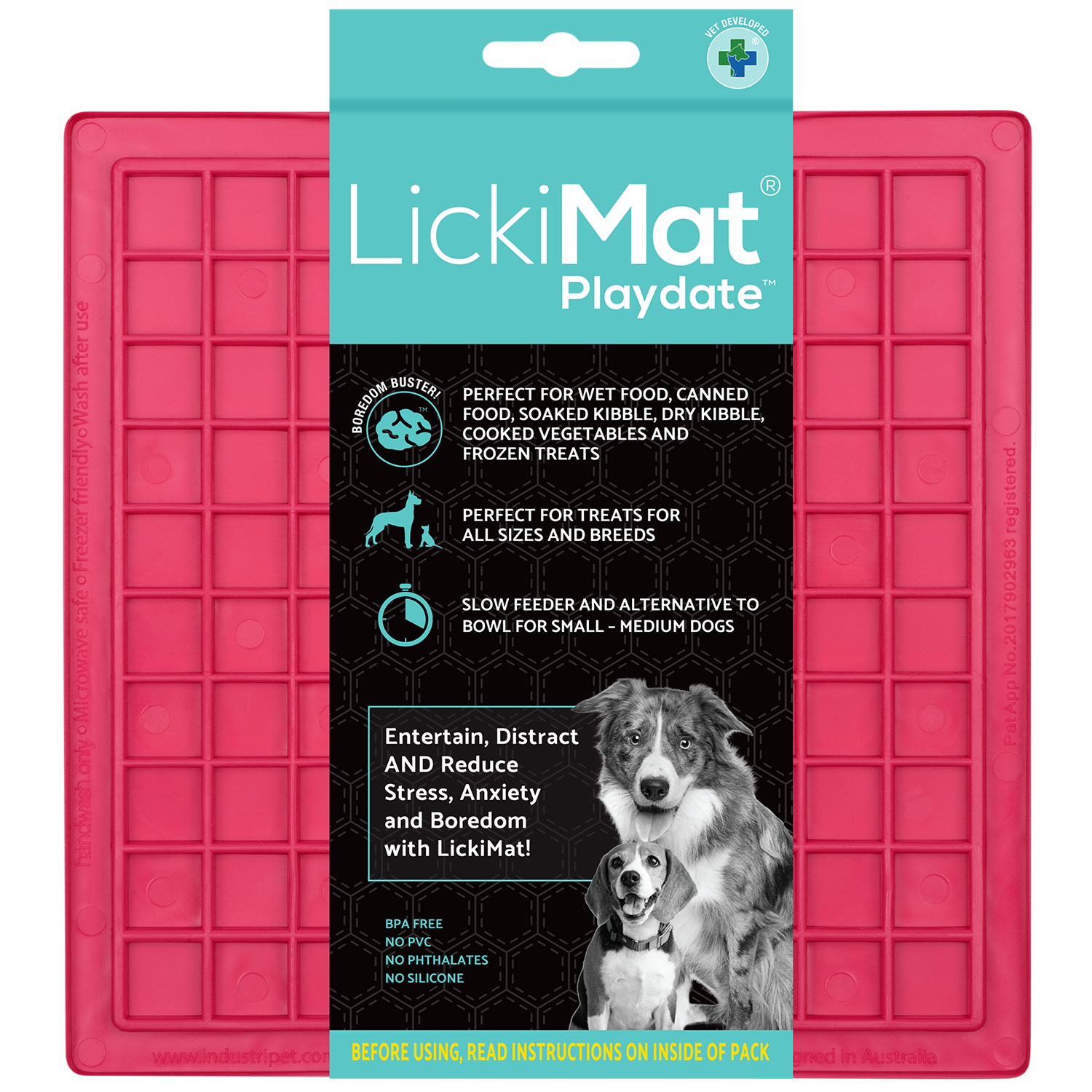 LickiMat Classic Playdate Pink