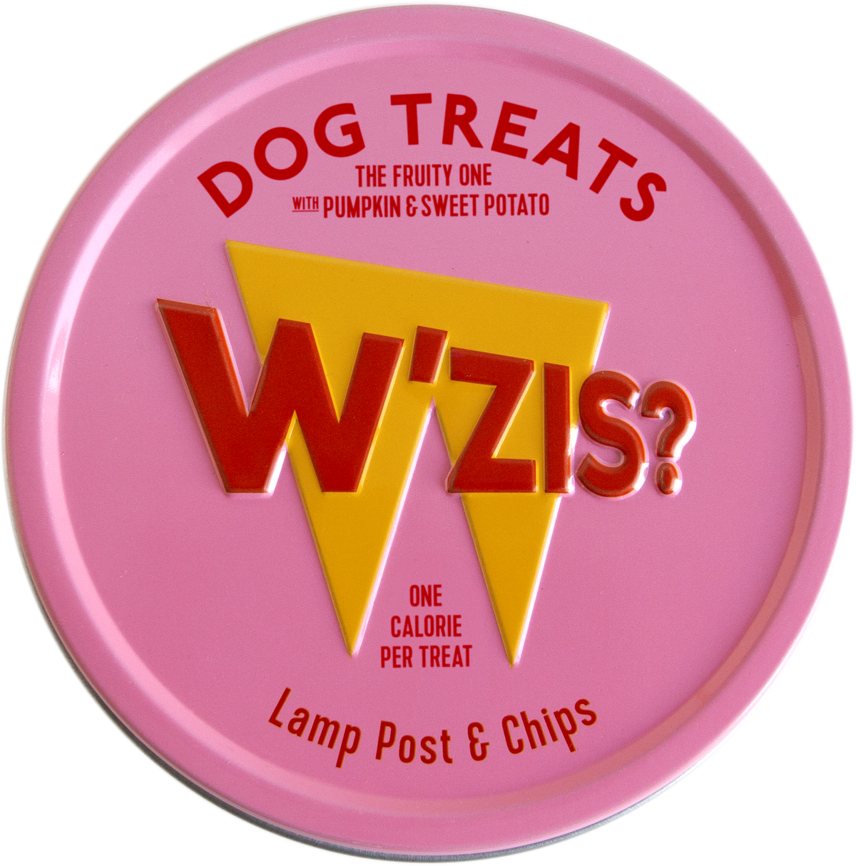 W'ZIS Lamp Post & Chips 1-Calorie Dog Treat Tin - Fruity Flavour 50g