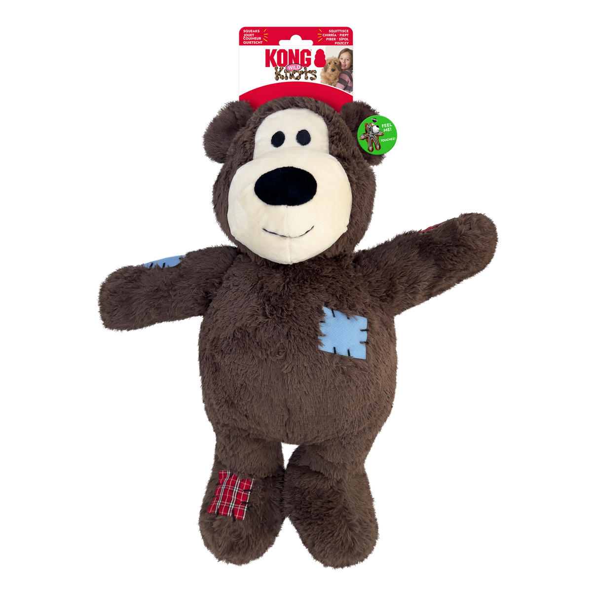 KONG Wild Knots Bear Jumbo Assorted Dog Toy XL