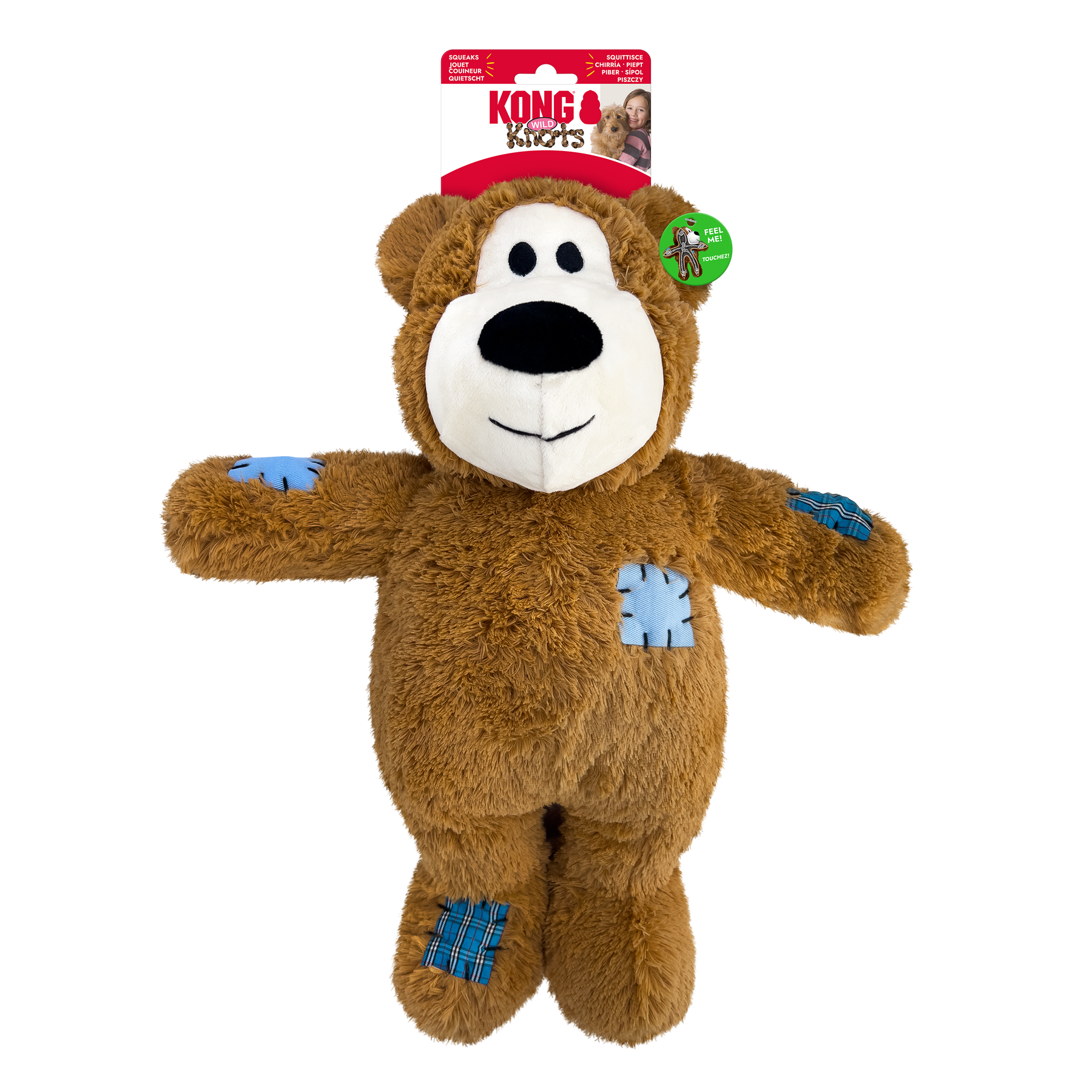 KONG Wild Knots Bear Jumbo Assorted Dog Toy XL