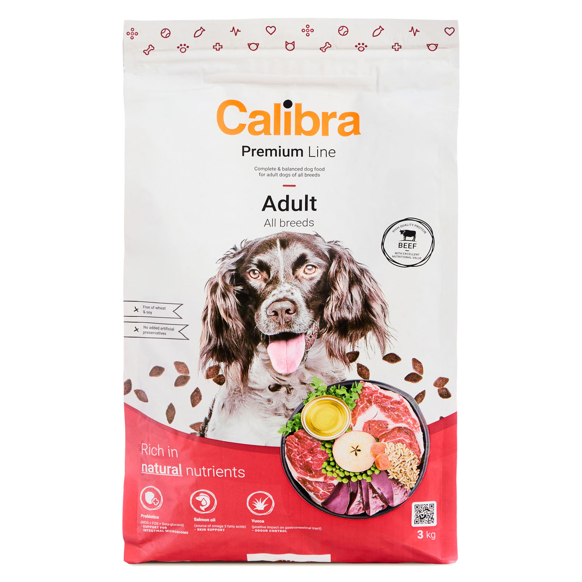 Calibra Dog Premium Line Adult Beef Dry Dog Food