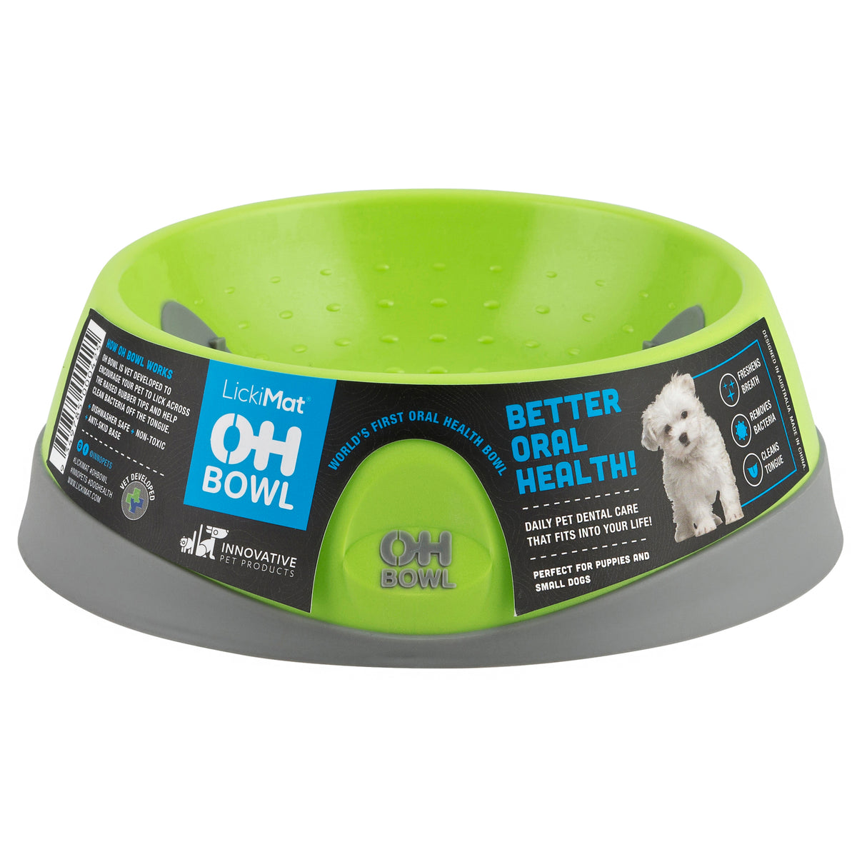 LickiMat Oh Bowl Dog Green (3 sizes)