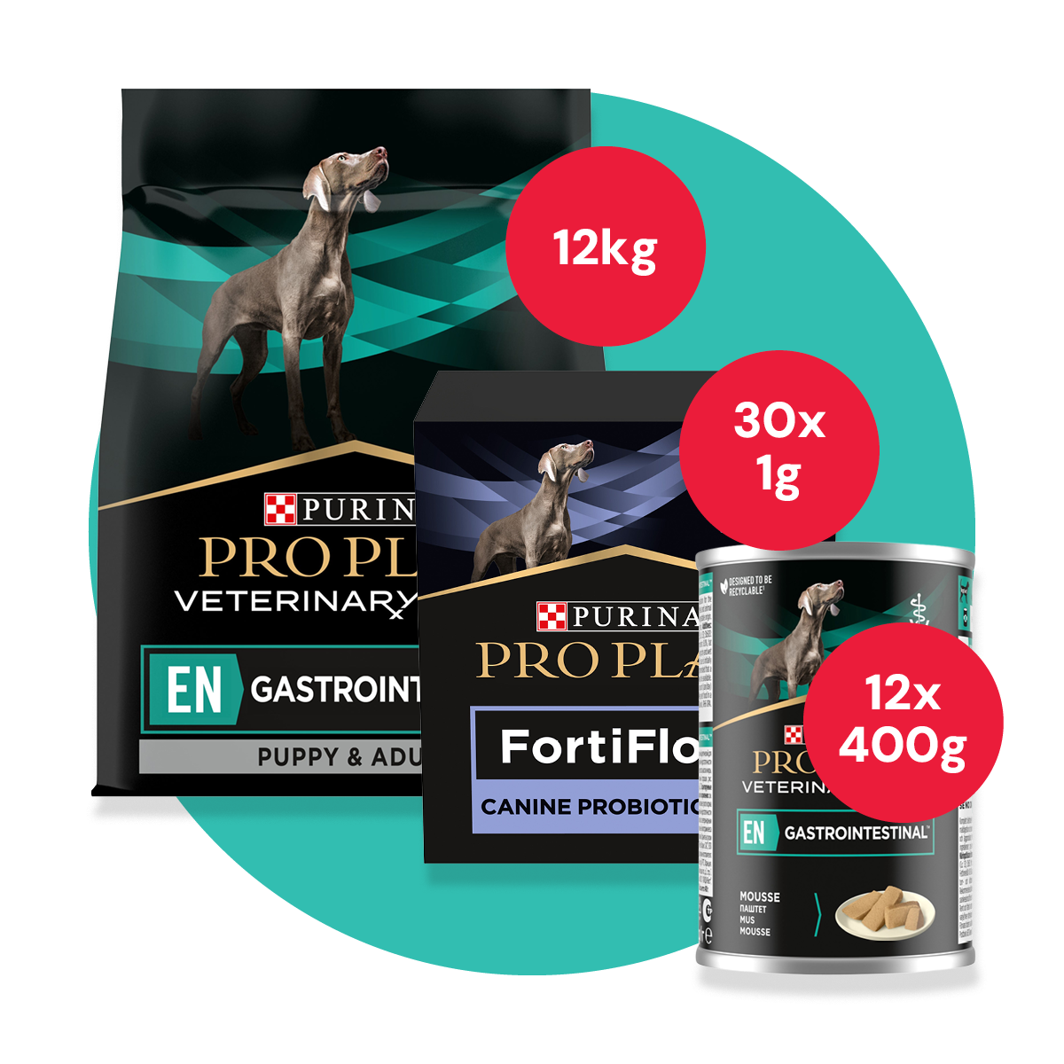 Purina EN Gastrointestinal Bundle with Fortiflora