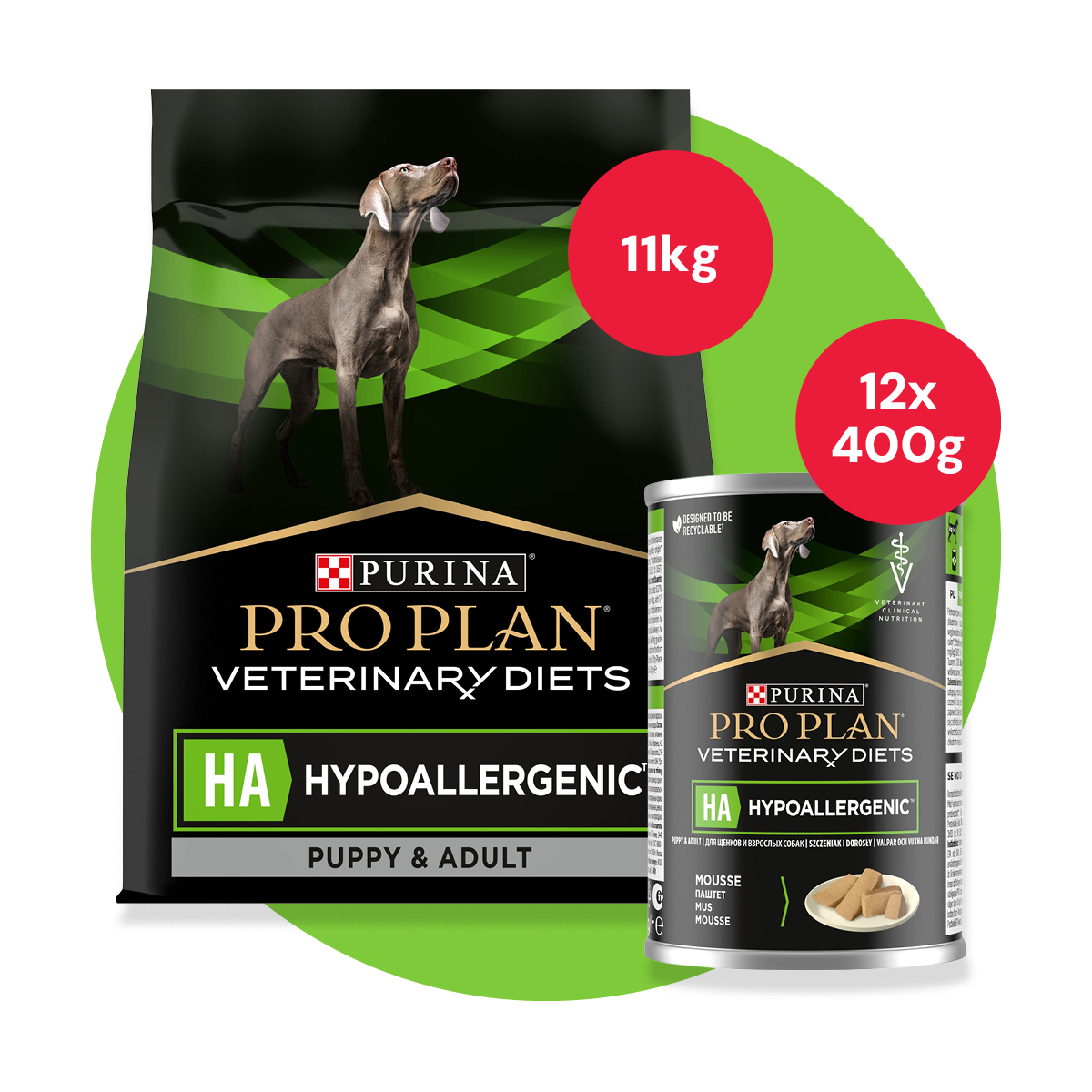 Purina HA Hypoallergenic Bundle