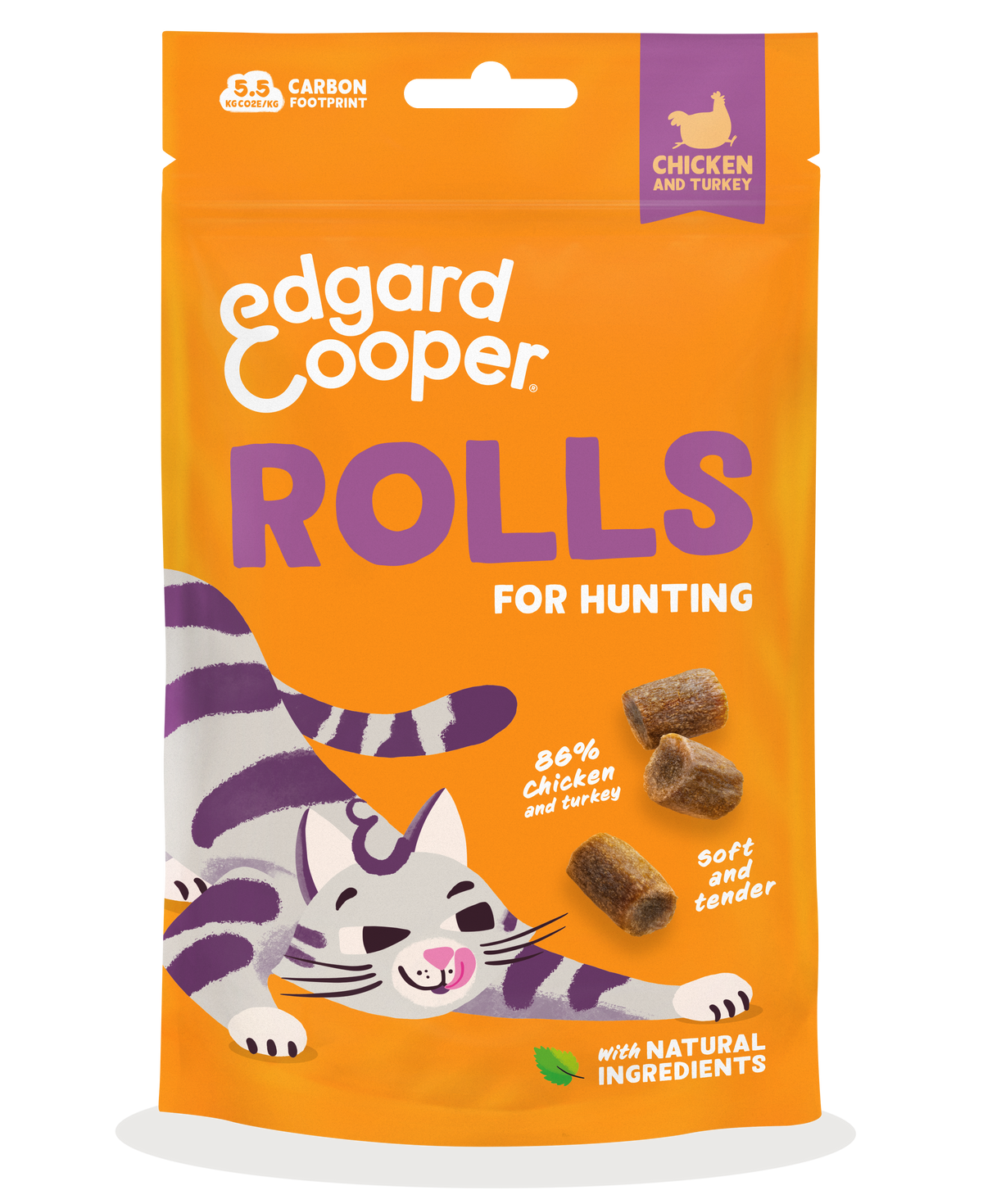 Edgard & Cooper Cat Chicken & Turkey Rolls 45g