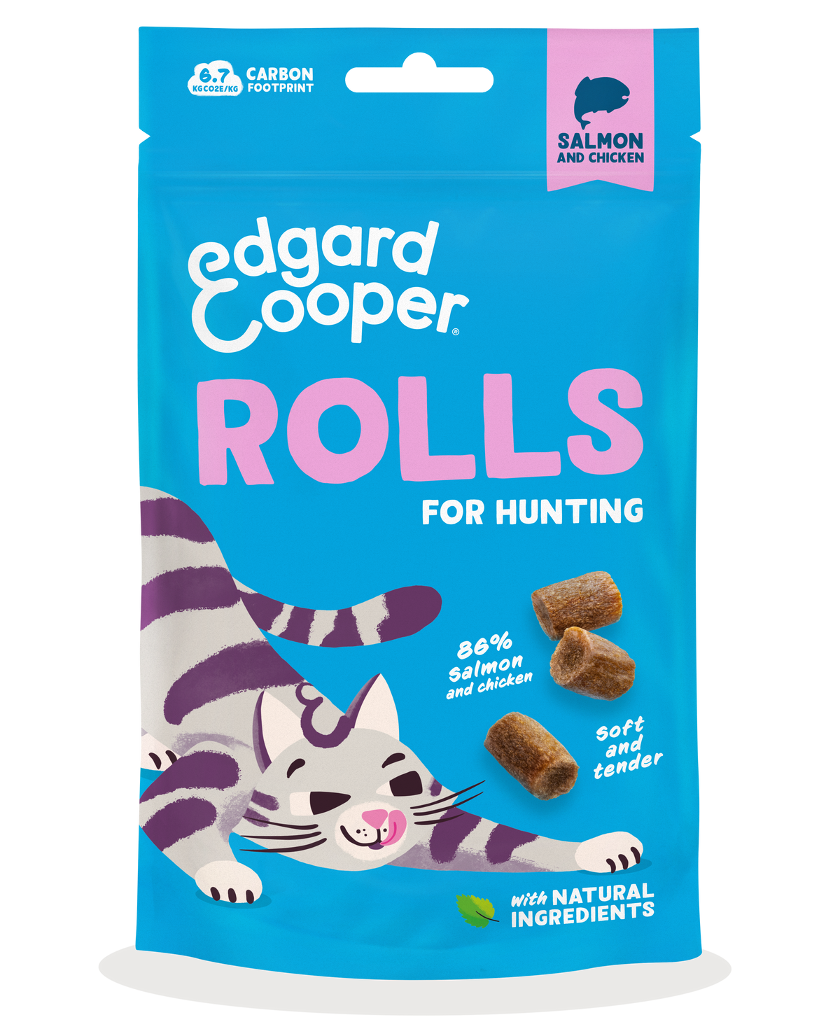 Edgard & Cooper Cat Salmon & Chicken Rolls 45g