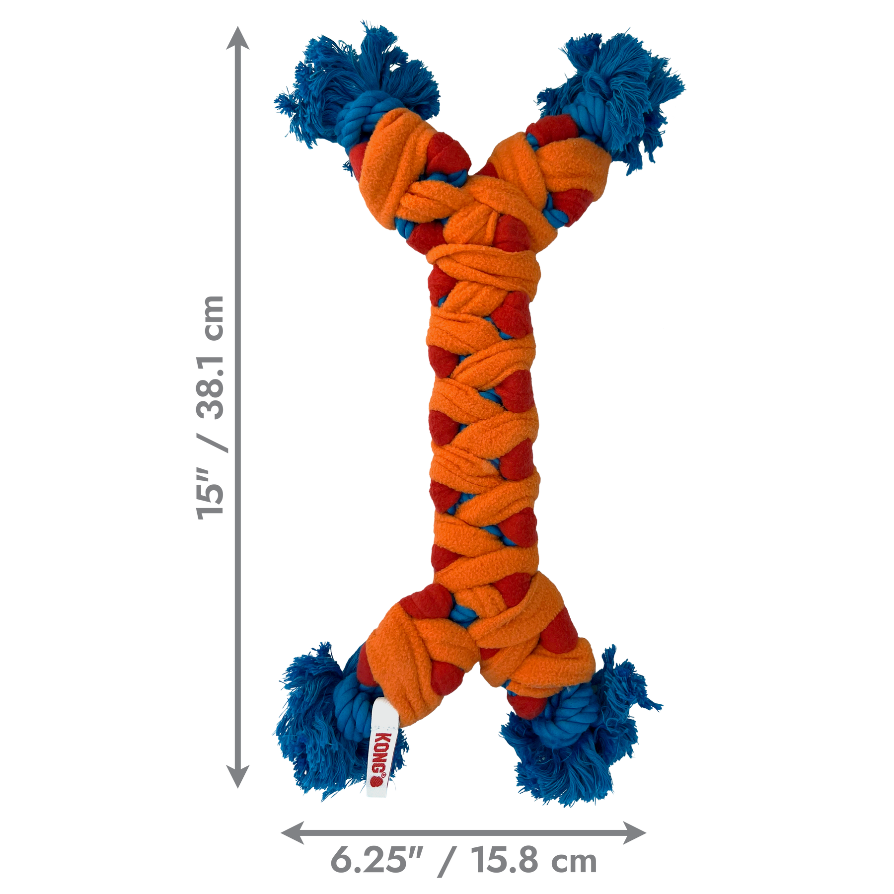 KONG Rope Rally Bone Dog Toy Medium