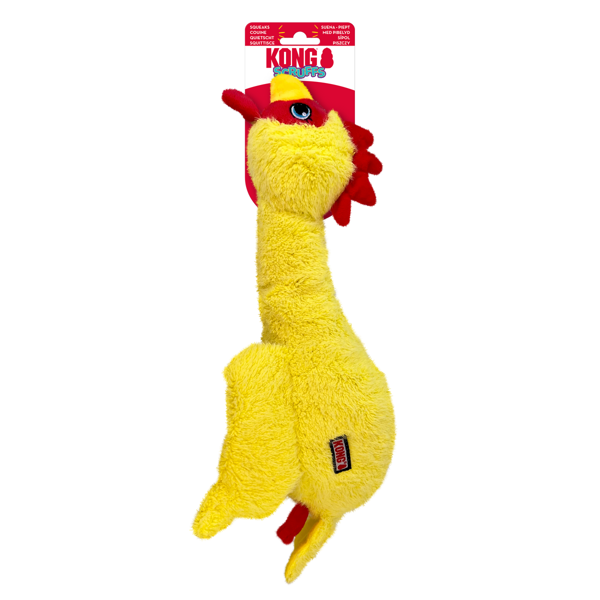 KONG Scruffs Chicken Dog Toy Medium/Large