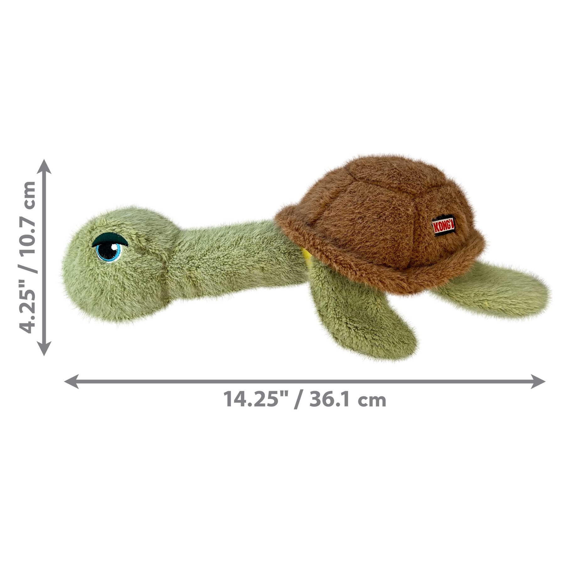 KONG Scruffs Turtle Dog Toy Medium/Large