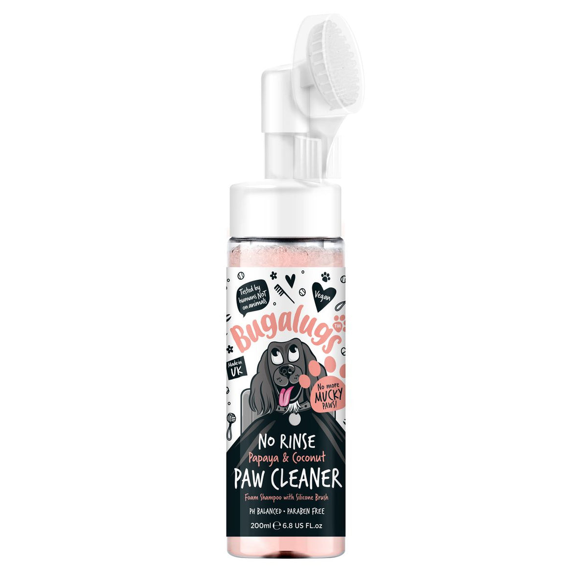 Bugalugs No Rinse Paw Cleaner Papaya & Coconut