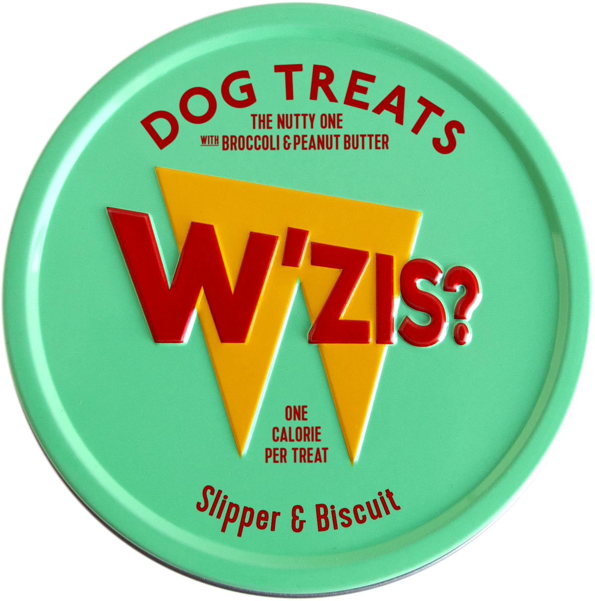 W'ZIS Slipper & Biscuit 1-Calorie Dog Treat Tin - Nutty Flavour 50g