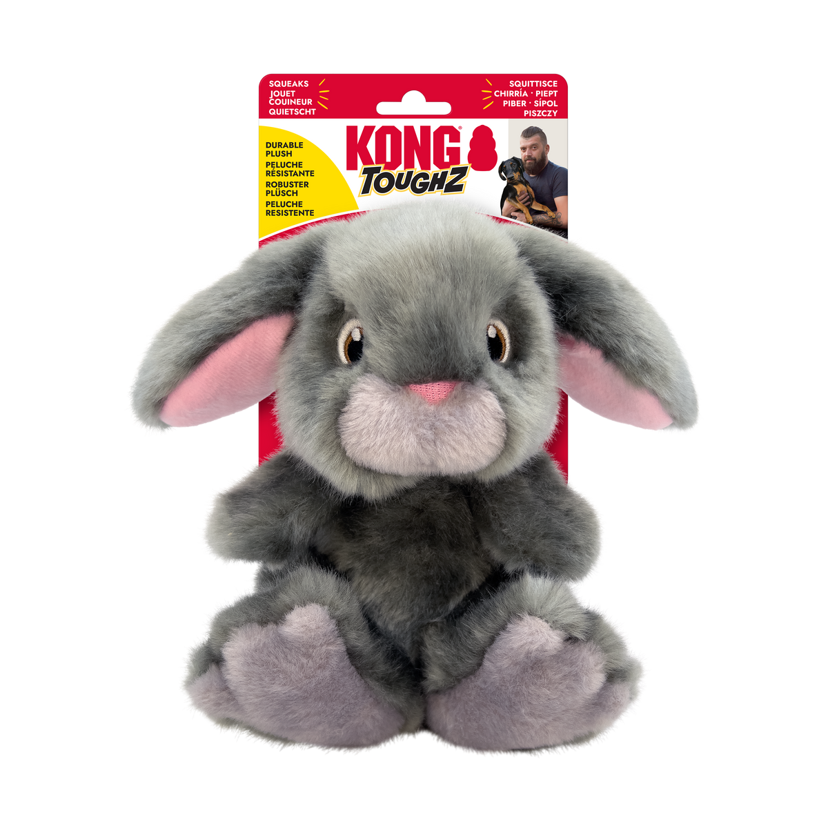 KONG Toughz Bunny Dog Toy Medium