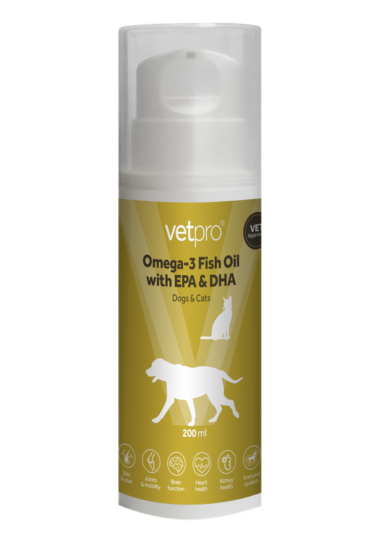 Vetpro Omega-3 Fish Oil with EPA & DHA (200ml)