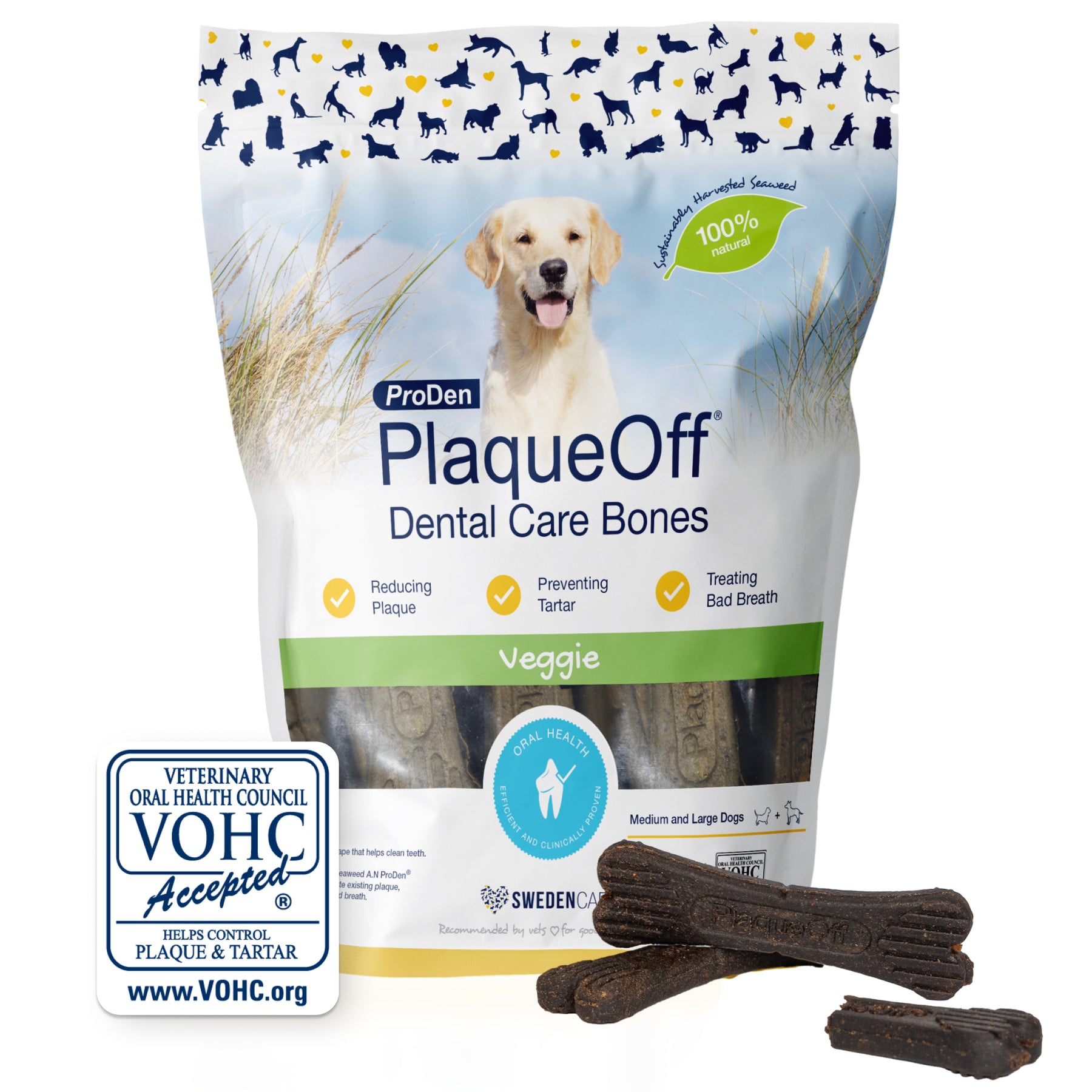 Plaque Off Dental Care Bones Veggie