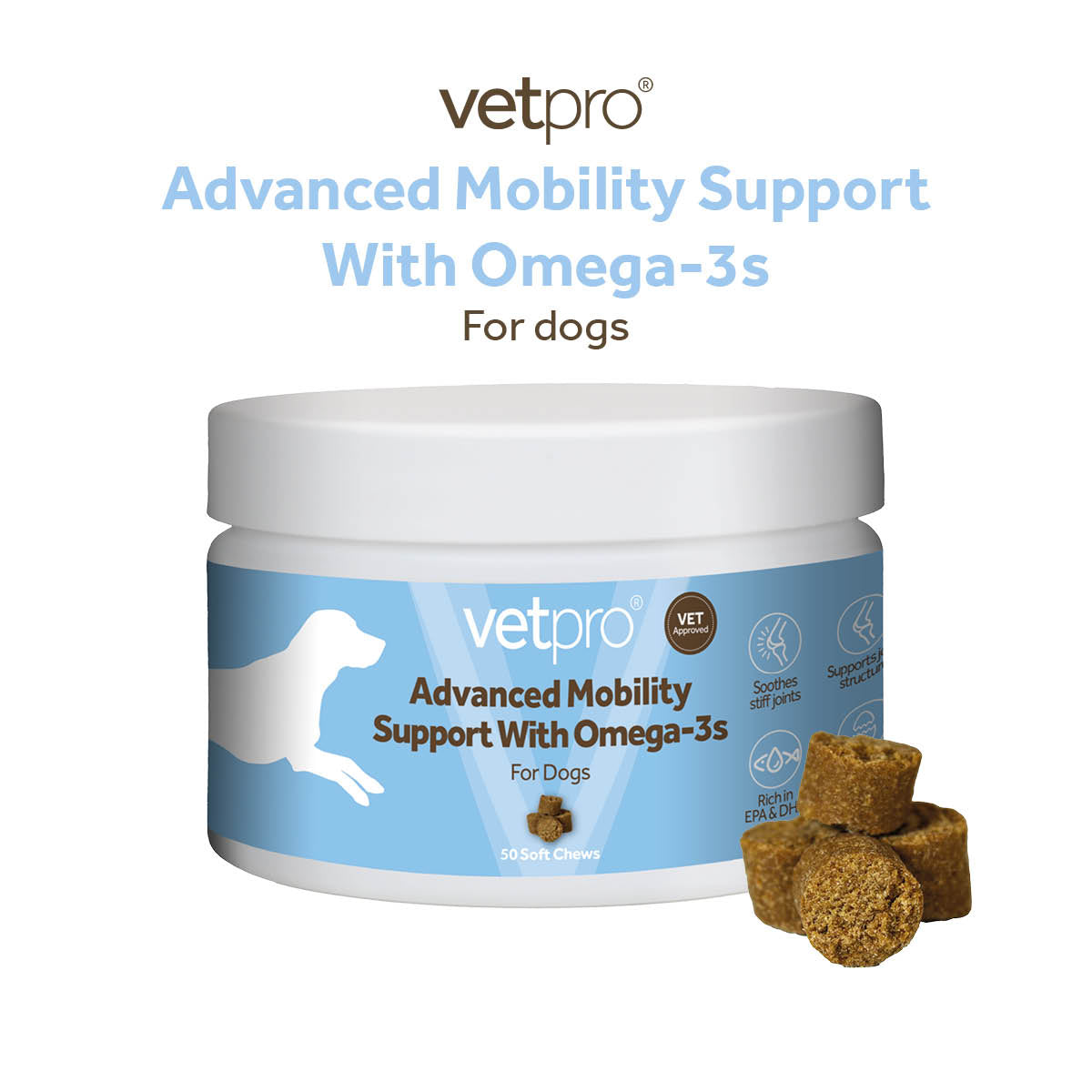 Vetpro Chews Advanced Mobility Support with Omega 3