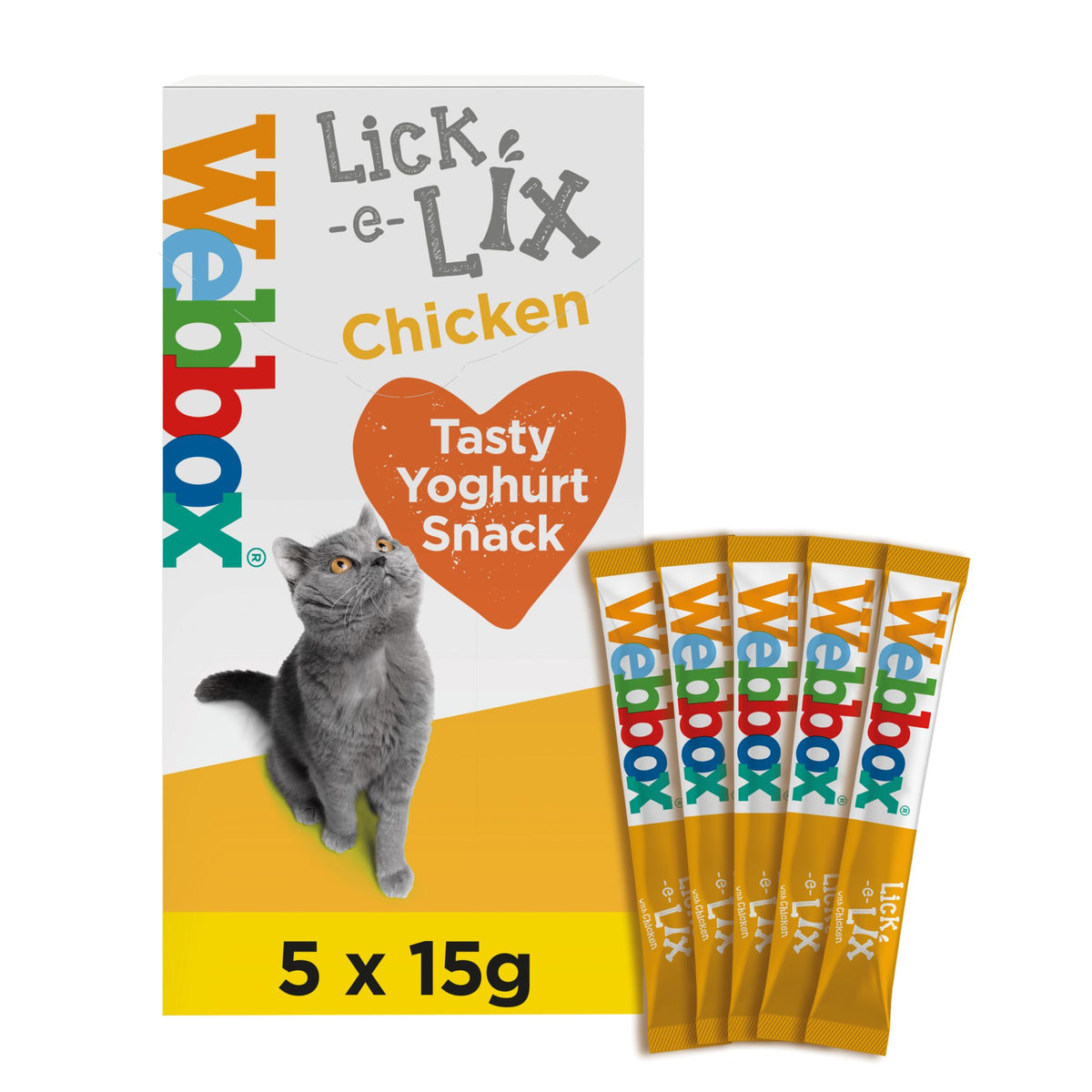 Webbox Cat Lick-e-Lix Yoghurt Chicken (1 pack/ 10 packs)