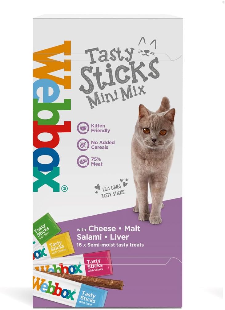 Webbox Cats Delight Mini Sticks Asst (10x16 Sticks)