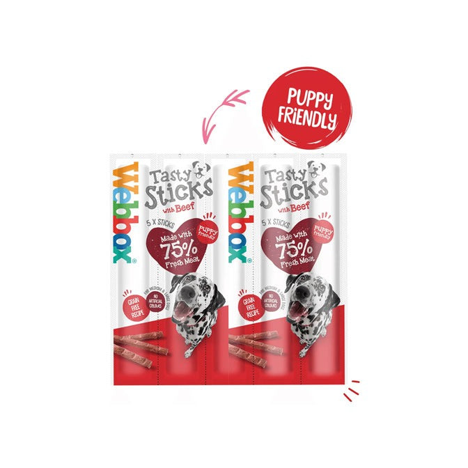 Webbox Large Dogs Delight Sticks Beef (18x55g)