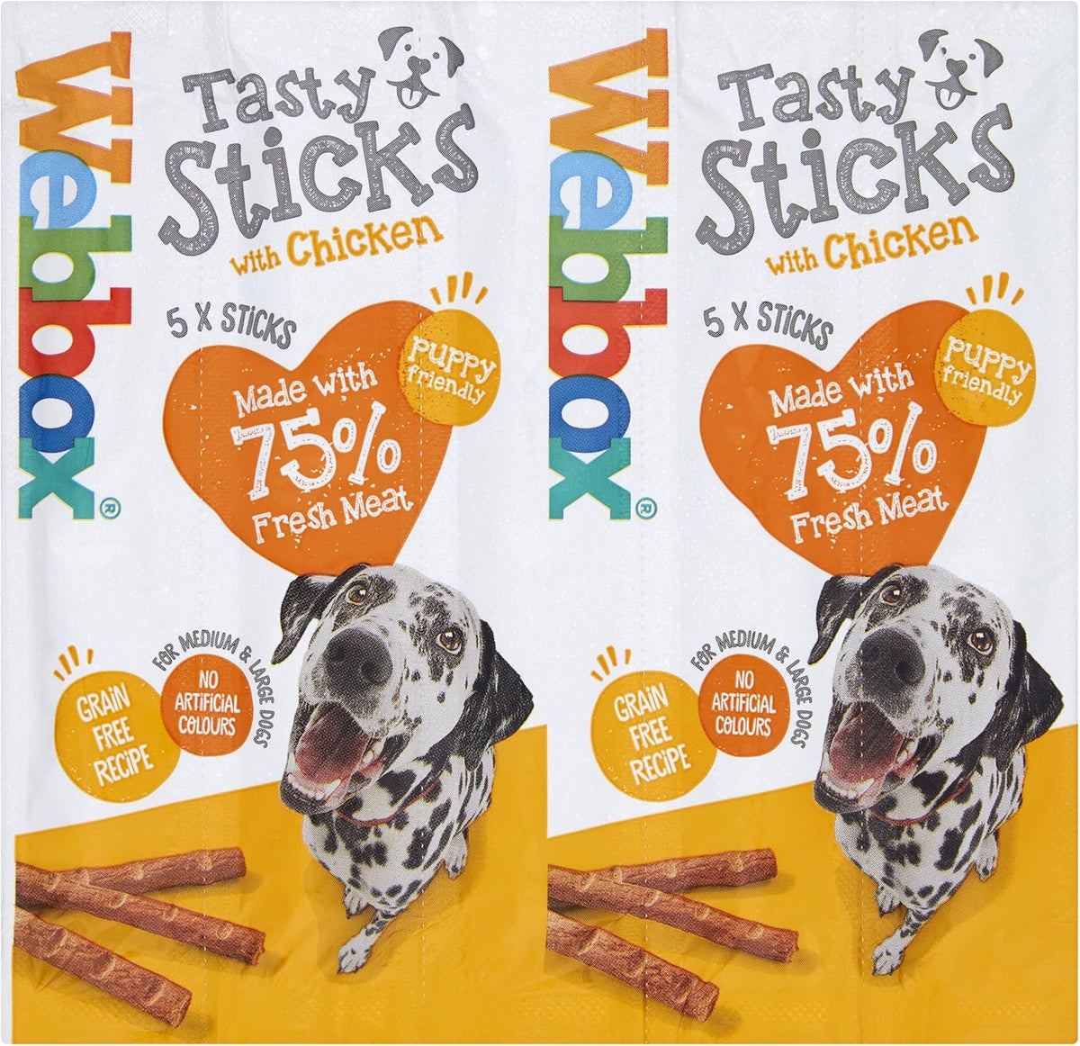 Webbox Large Dogs Delight Sticks Chicken (18x55g)