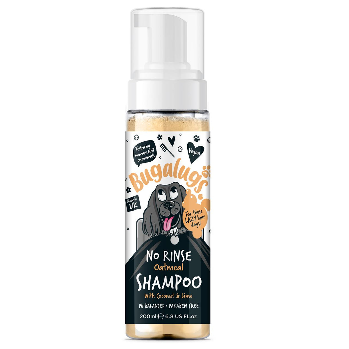 Bugalugs No Rinse Oatmeal Dog Shampoo