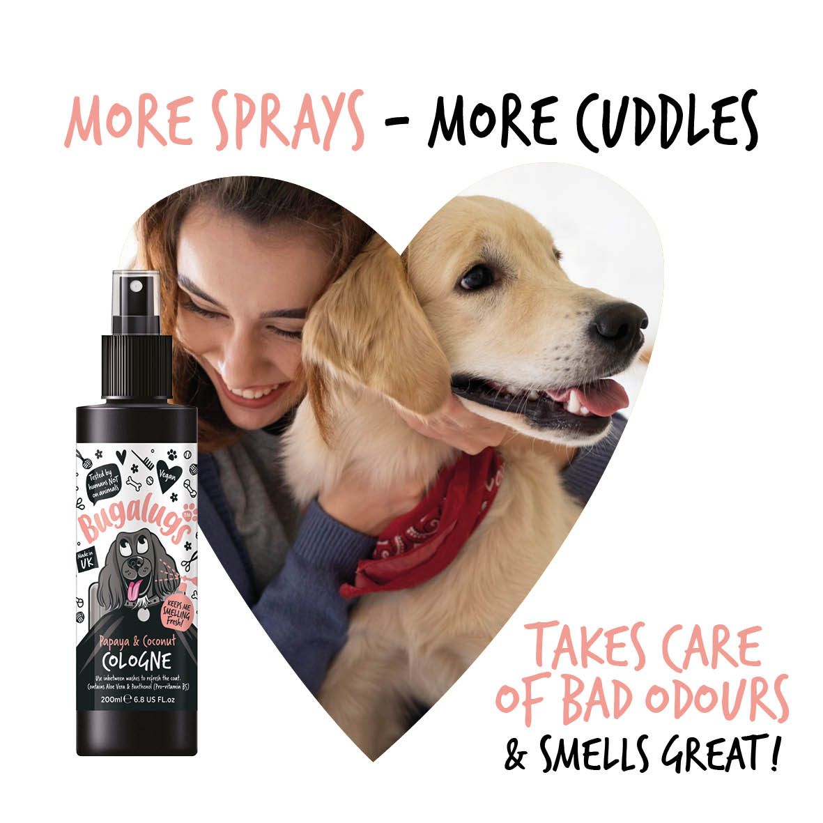 Bugalugs Papaya & Coconut Dog Cologne