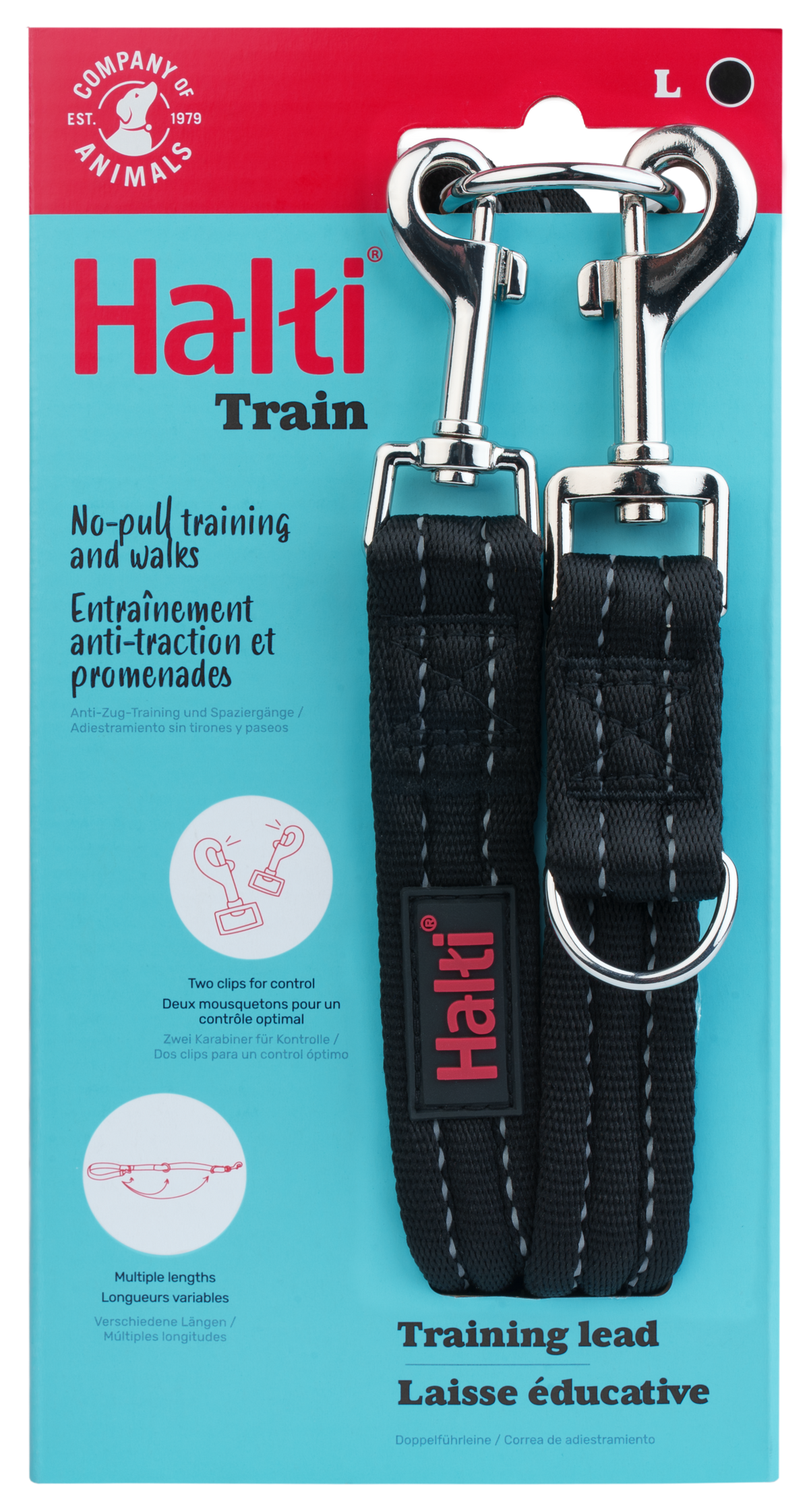 Halti Training Dog Lead (2 sizes/ 2 colours)