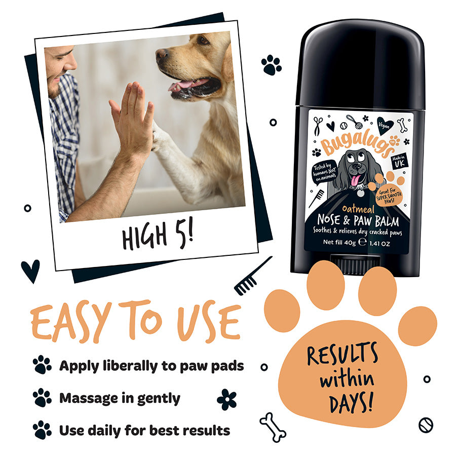 Bugalugs Oatmeal Paw & Nose Balm Stick for Dogs