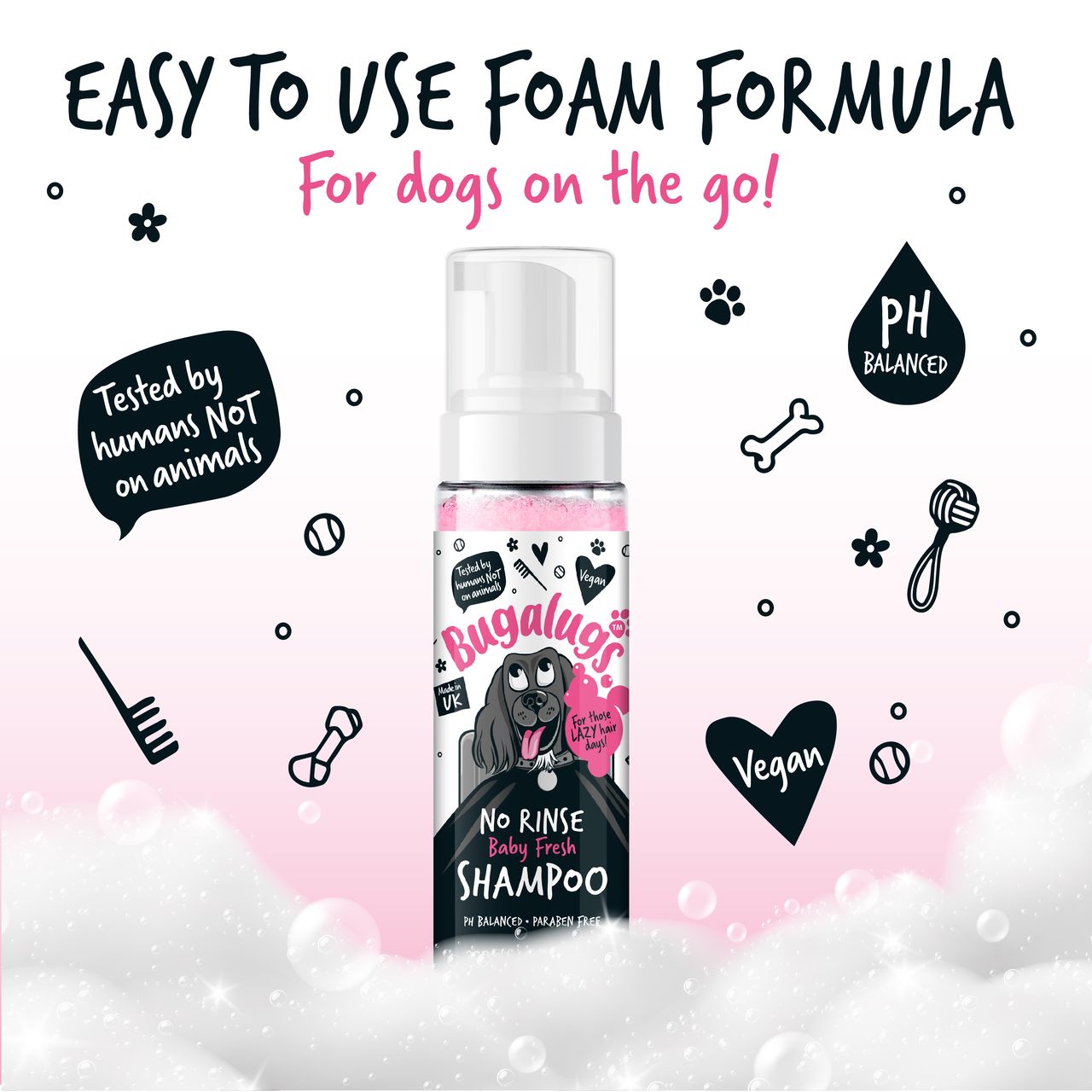 Bugalugs No Rinse Baby Fresh Dog Shampoo