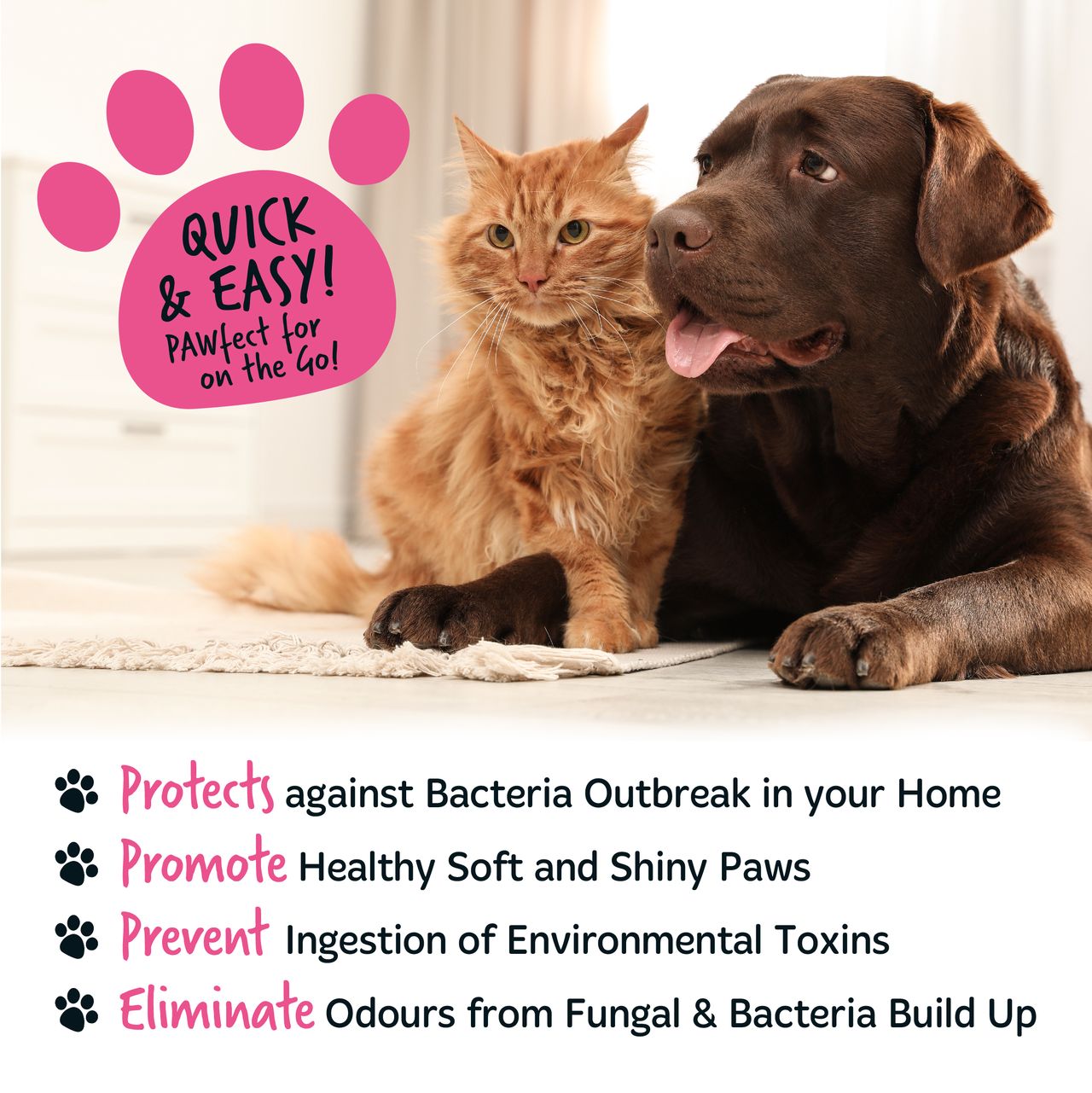 Bugalugs No Rinse Paw Cleaner Baby Fresh